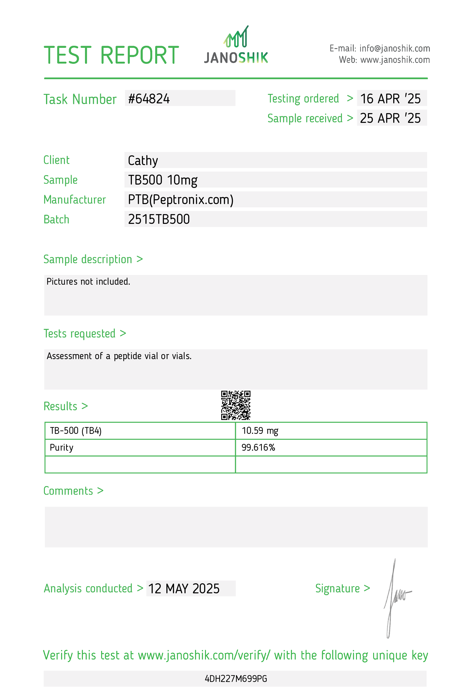 Certificate scan