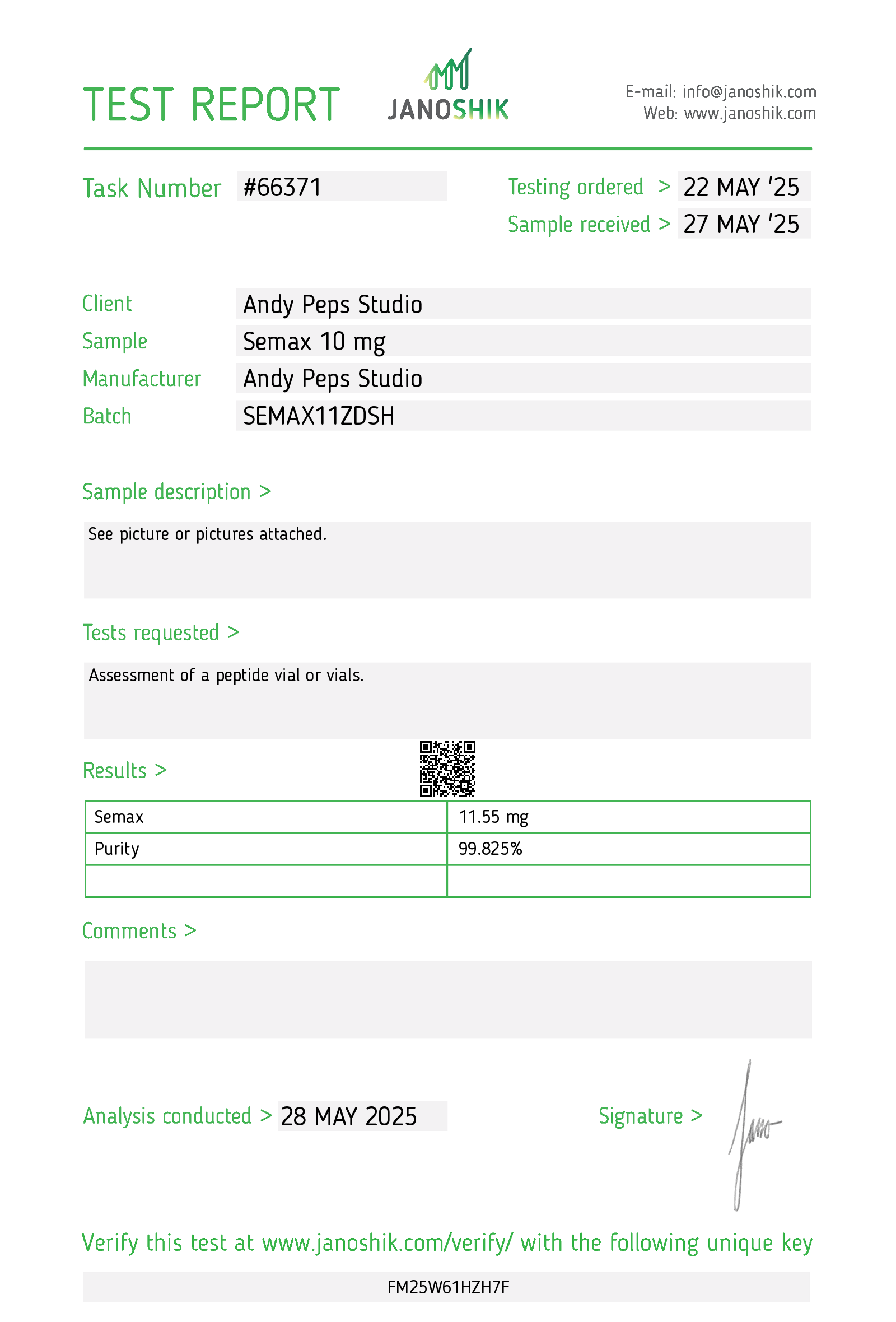 Certificate scan