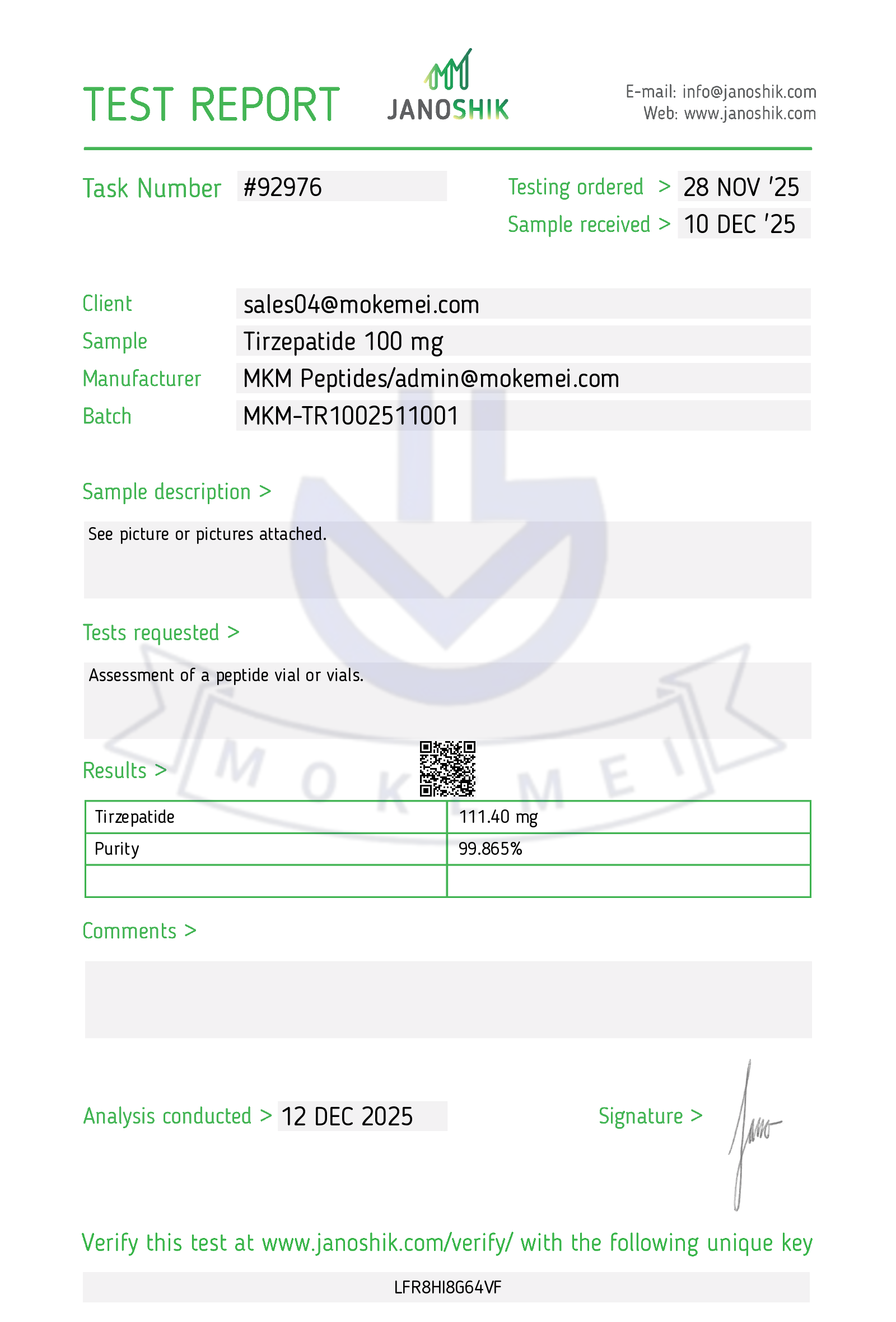 Certificate scan