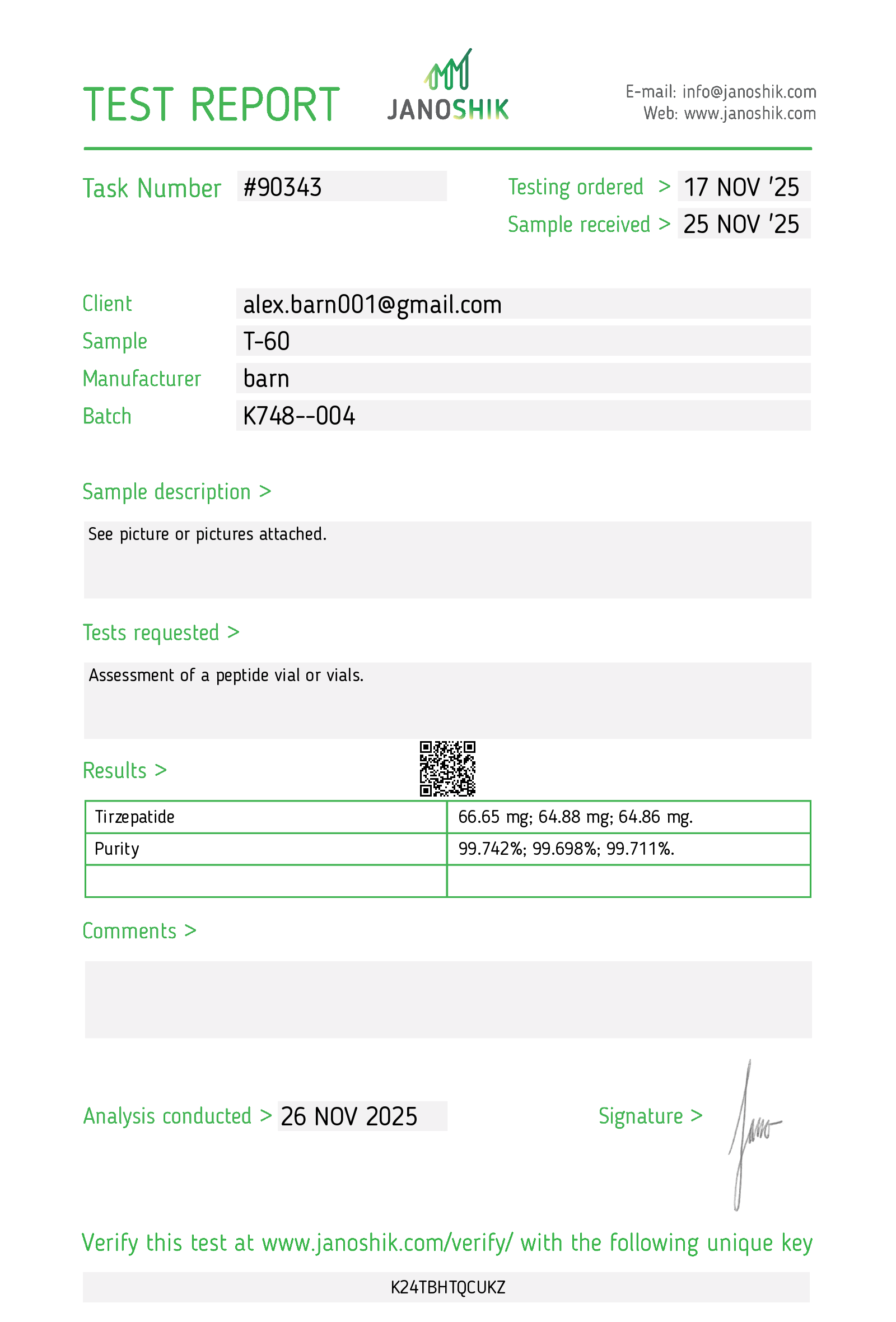 Certificate scan