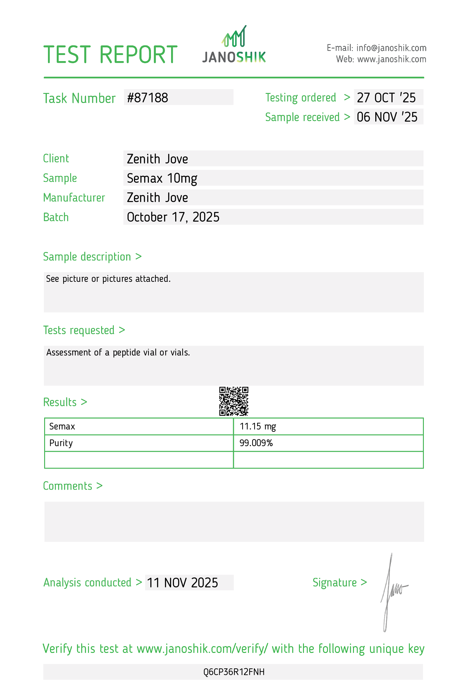 Certificate scan