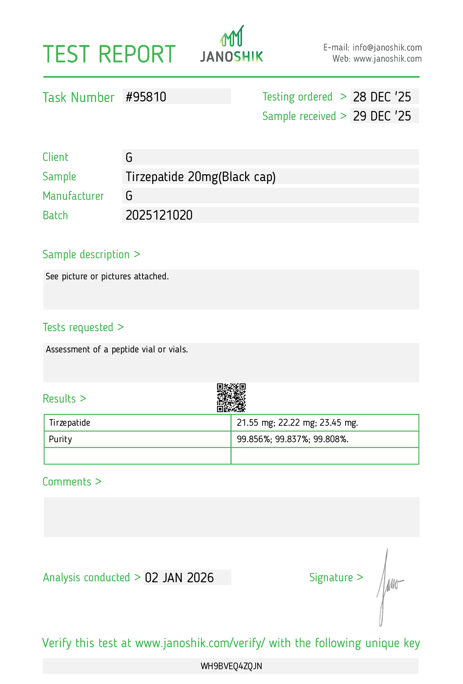 Certificate scan