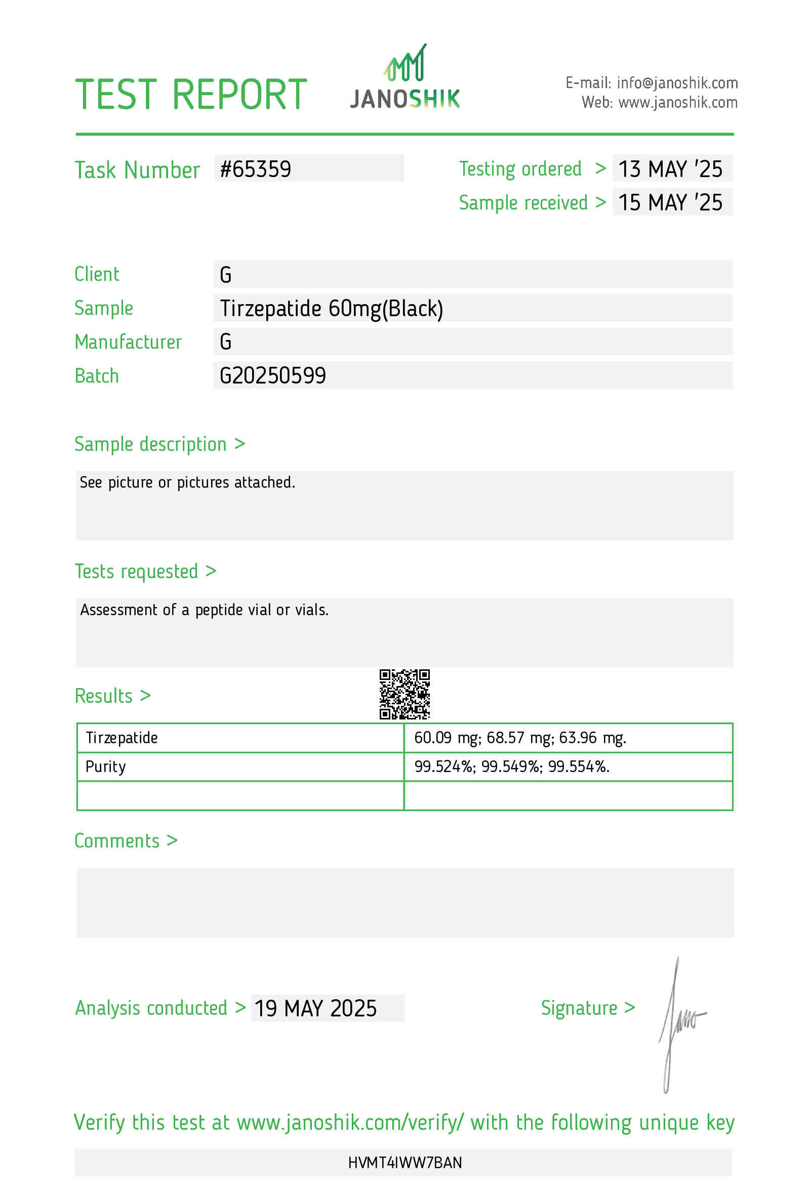 Certificate scan