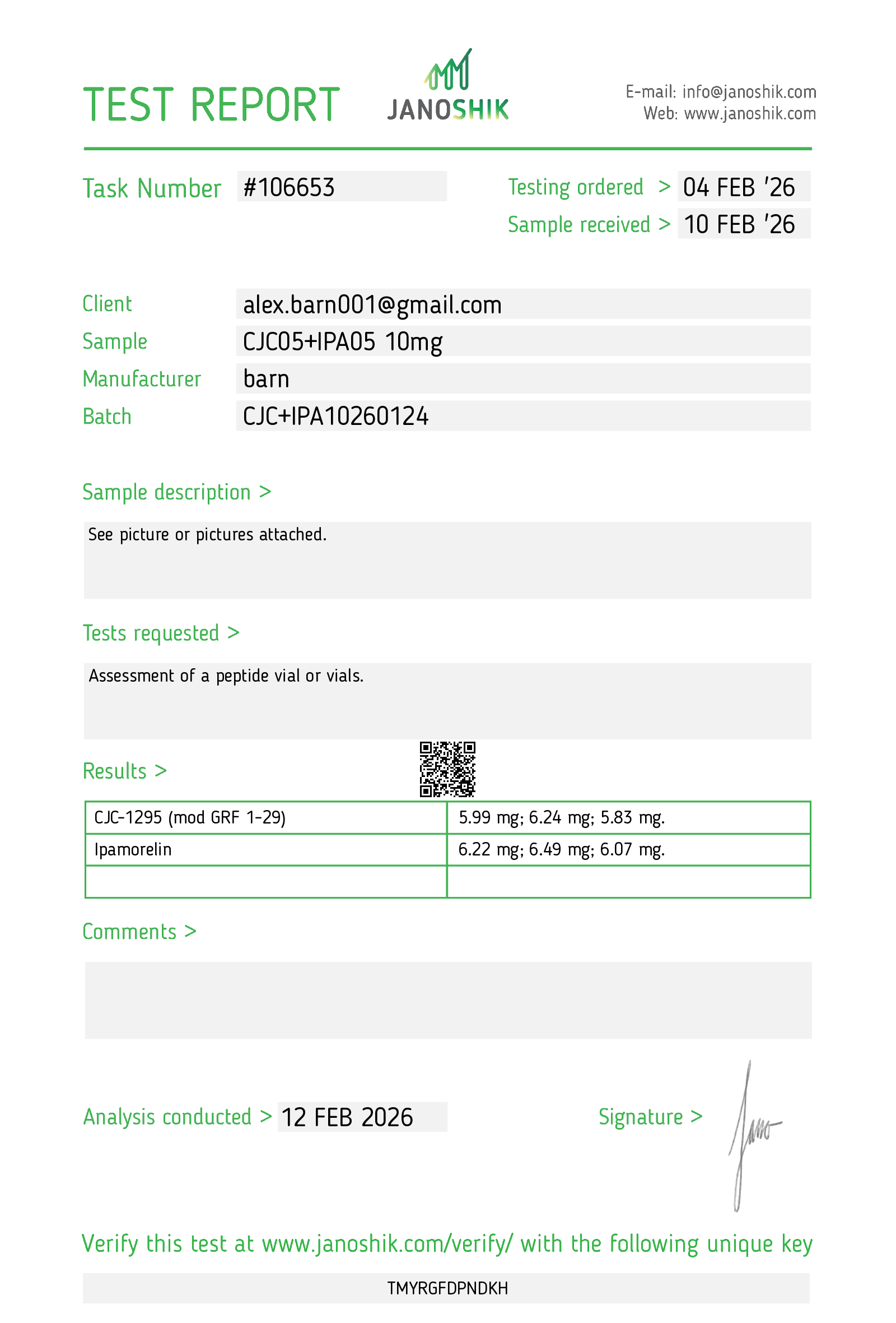 Certificate scan