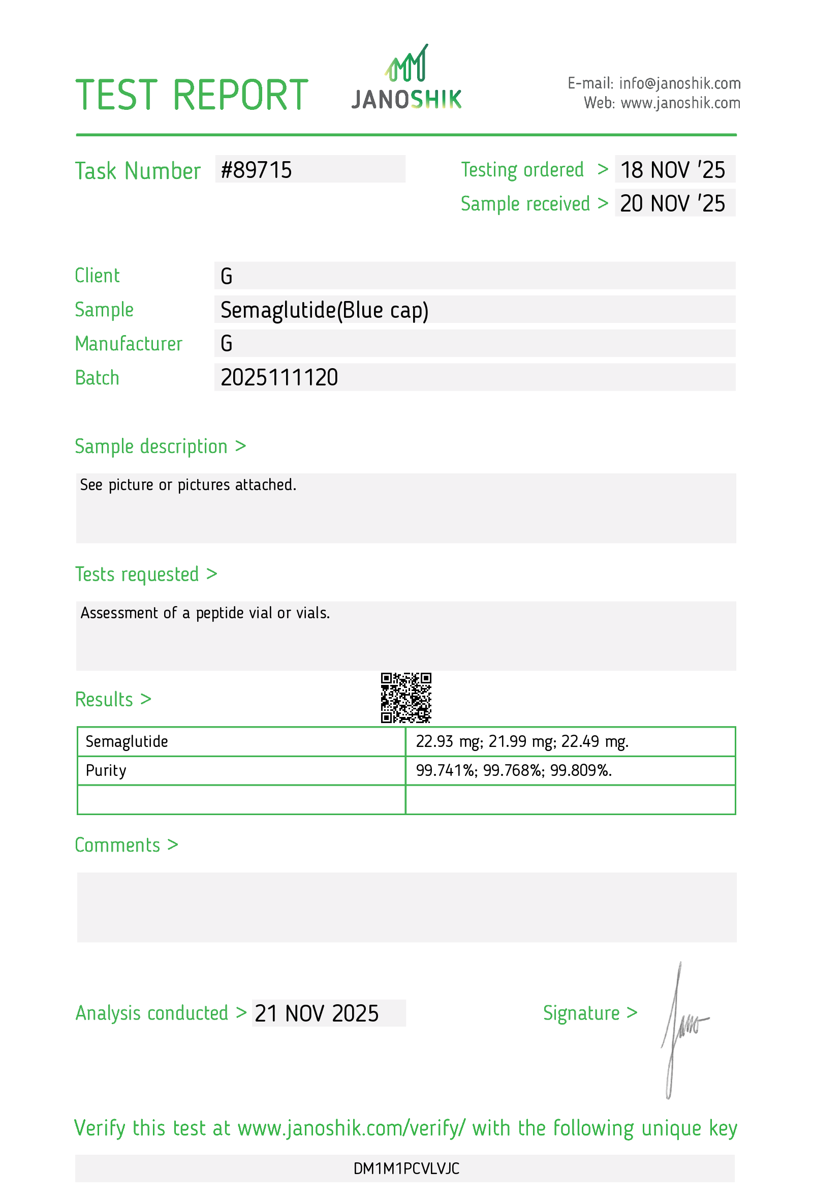 Certificate scan