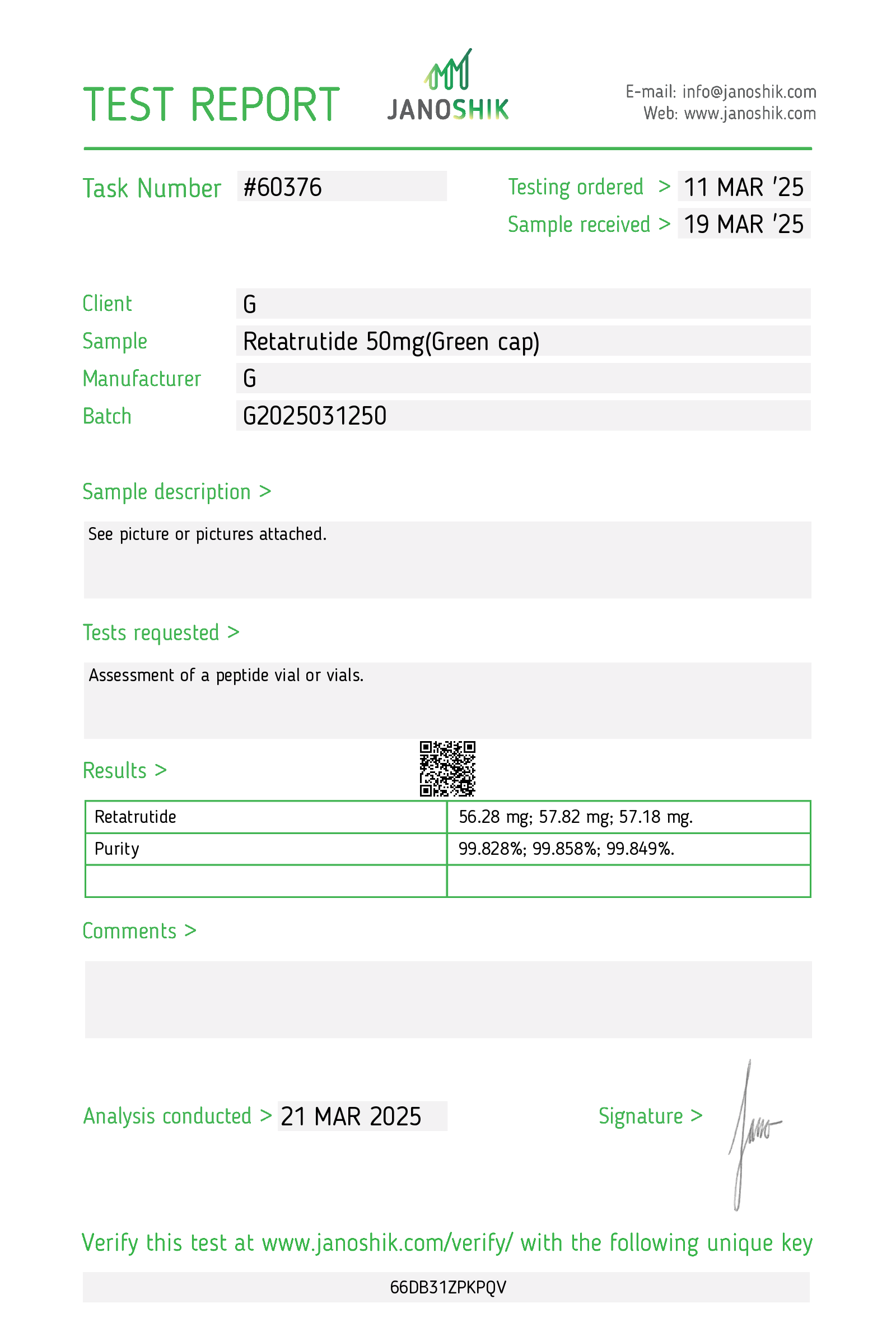 Certificate scan
