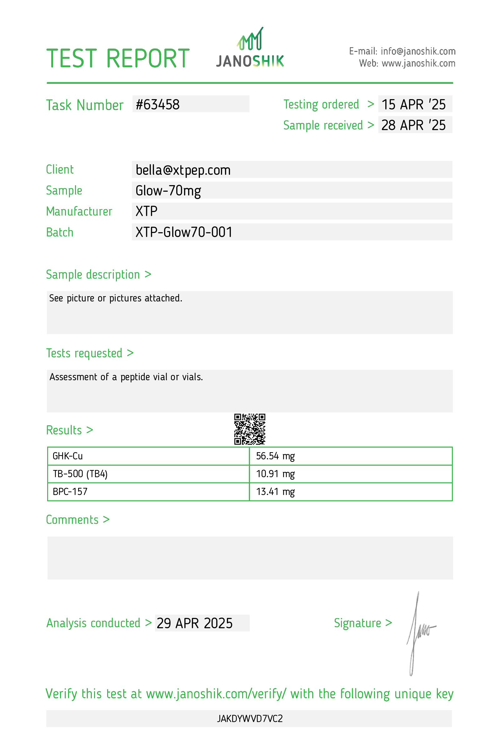 Certificate scan