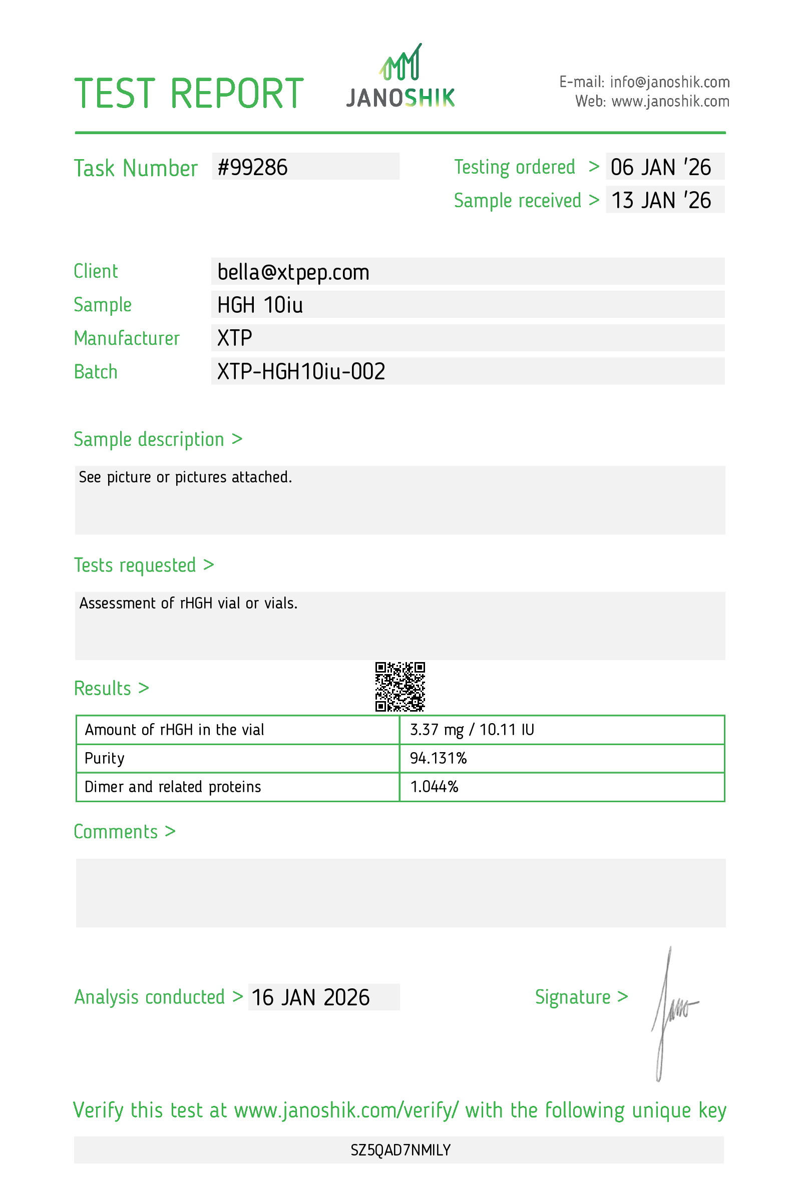 Certificate scan