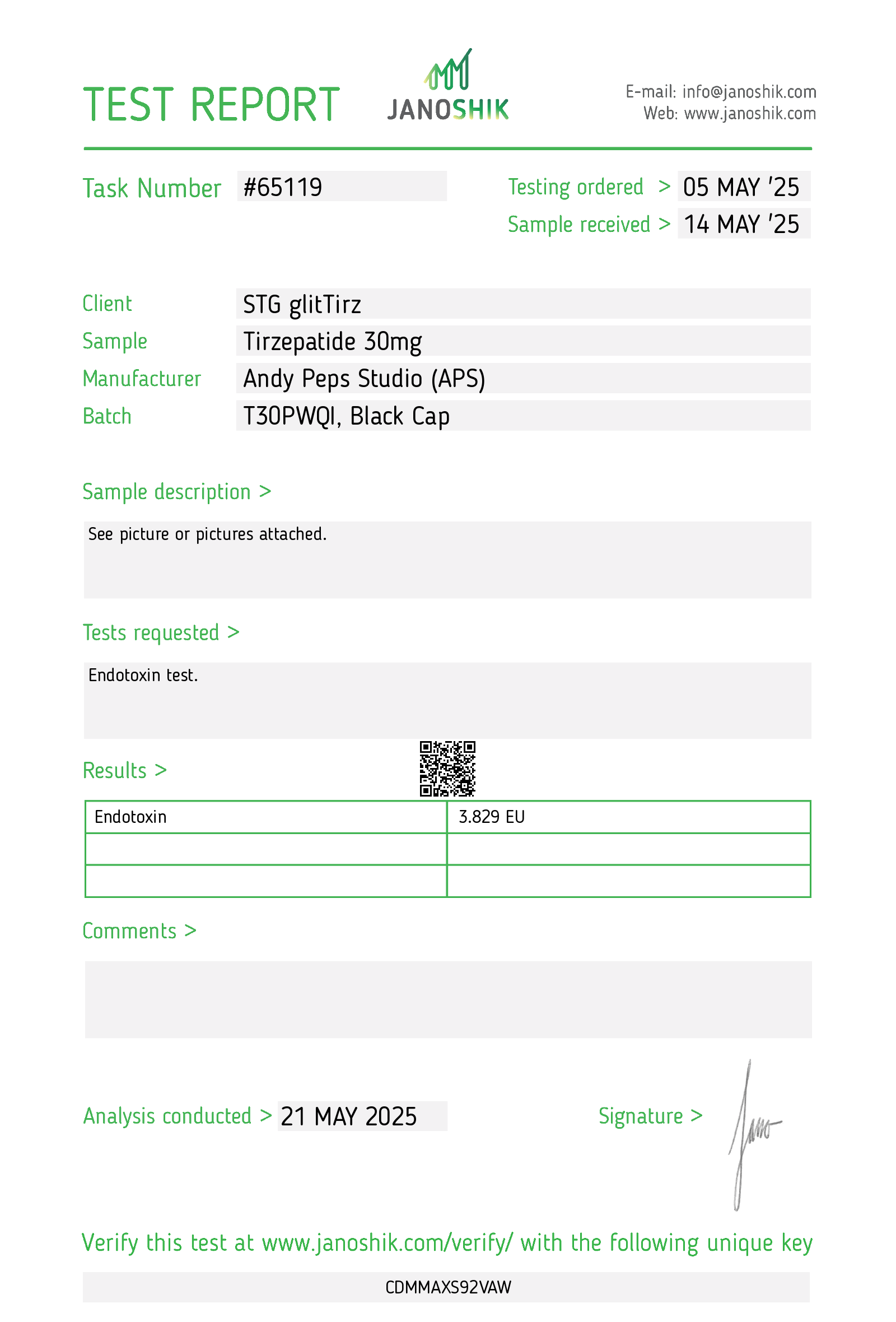 Certificate scan