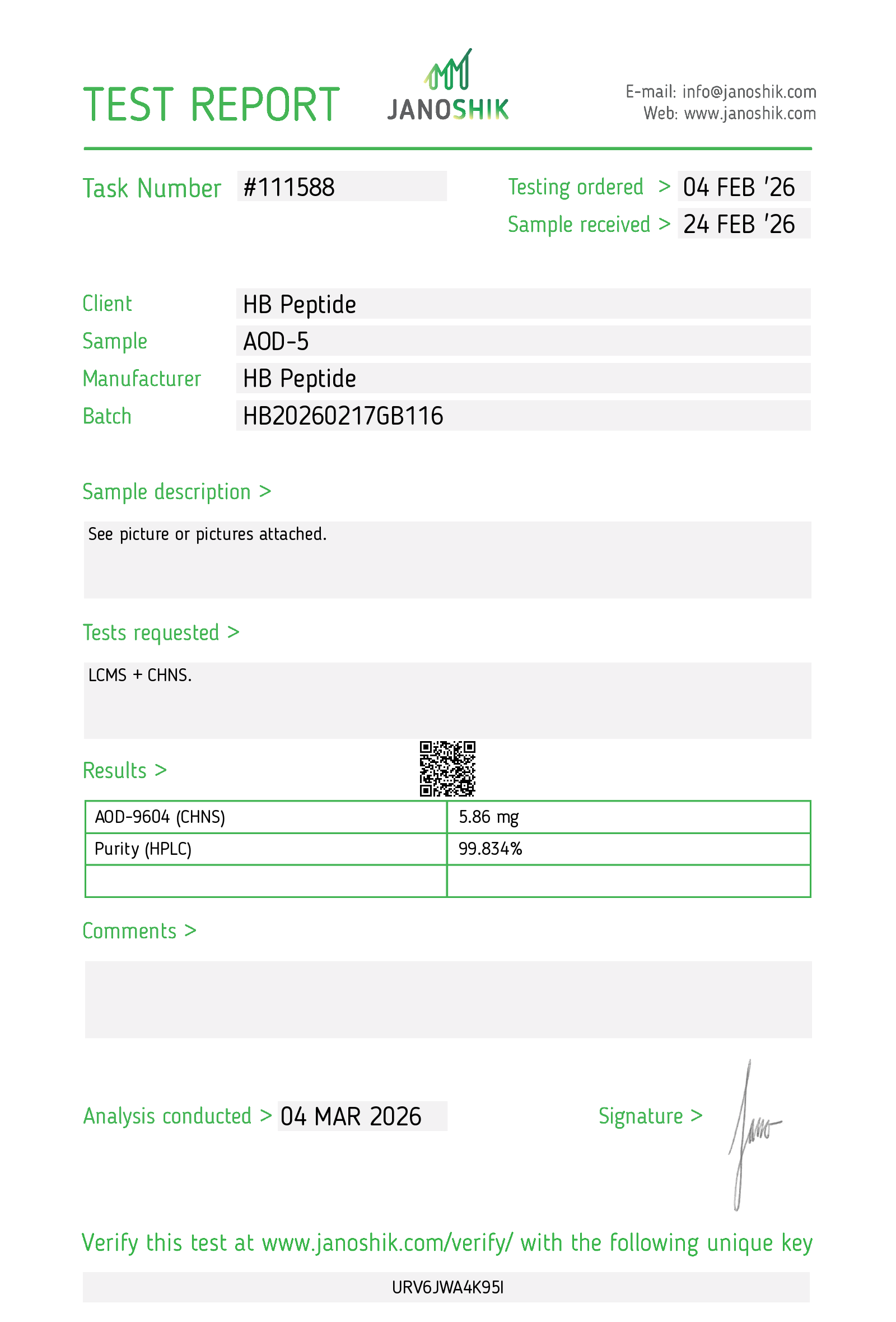 Certificate scan