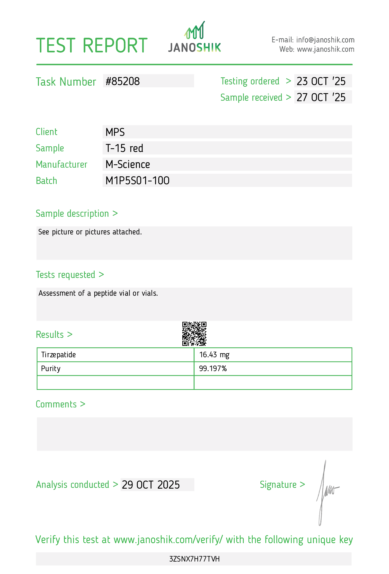 Certificate scan
