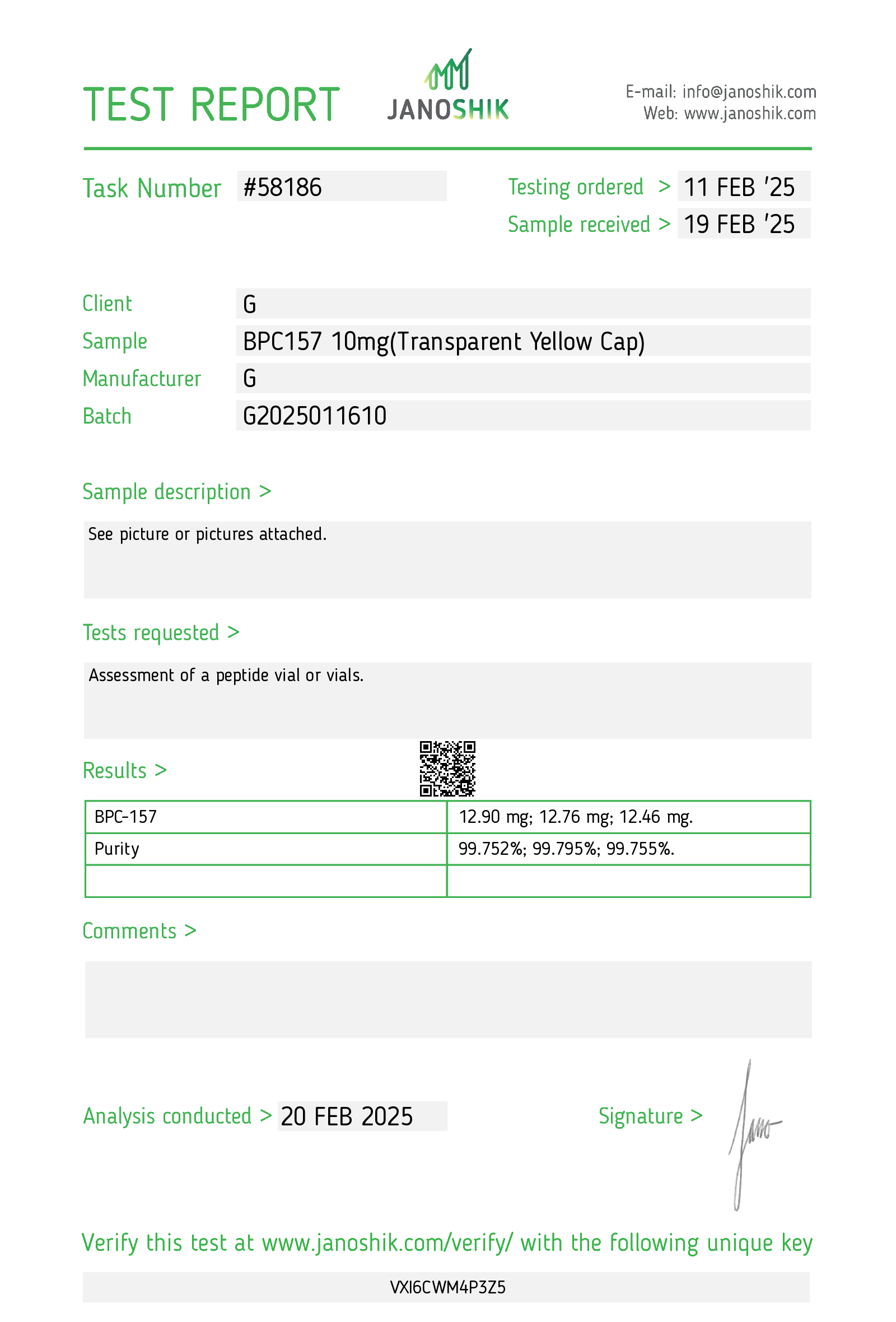 Certificate scan