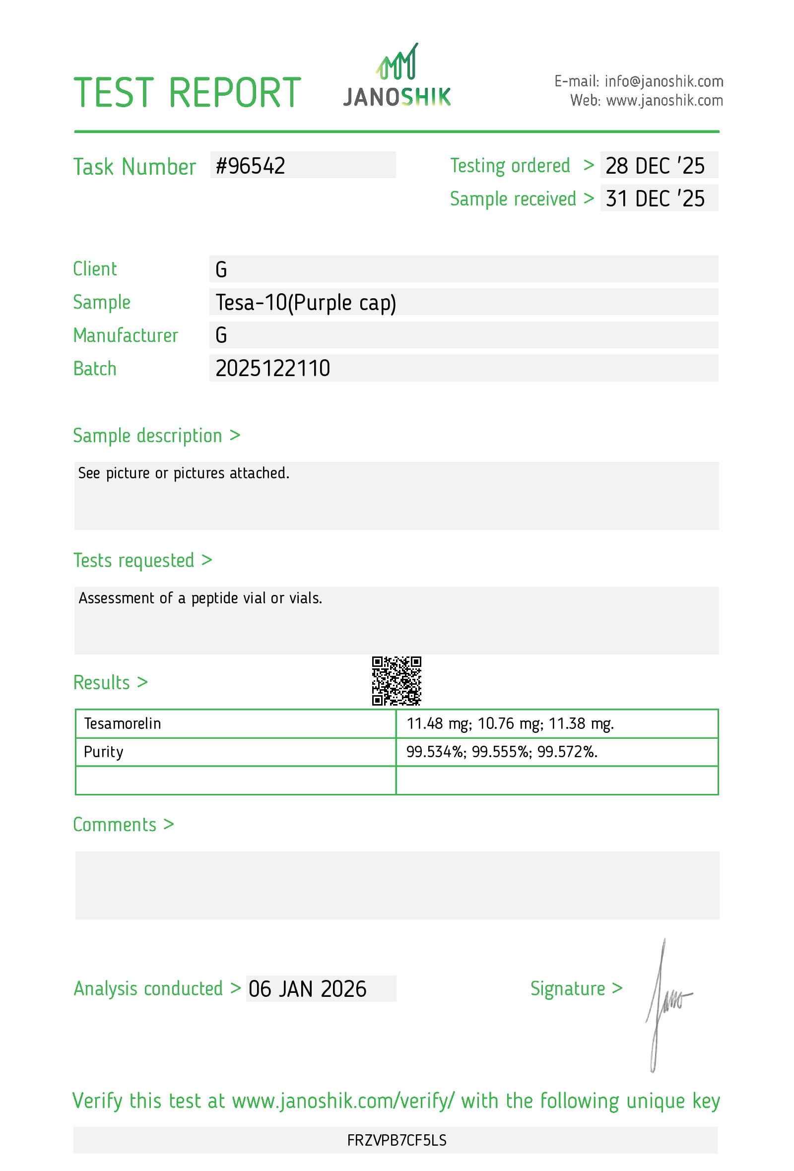Certificate scan