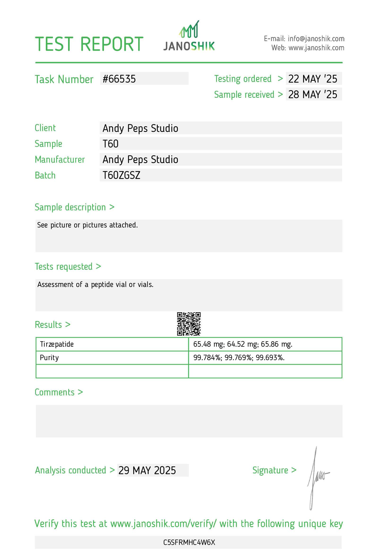 Certificate scan