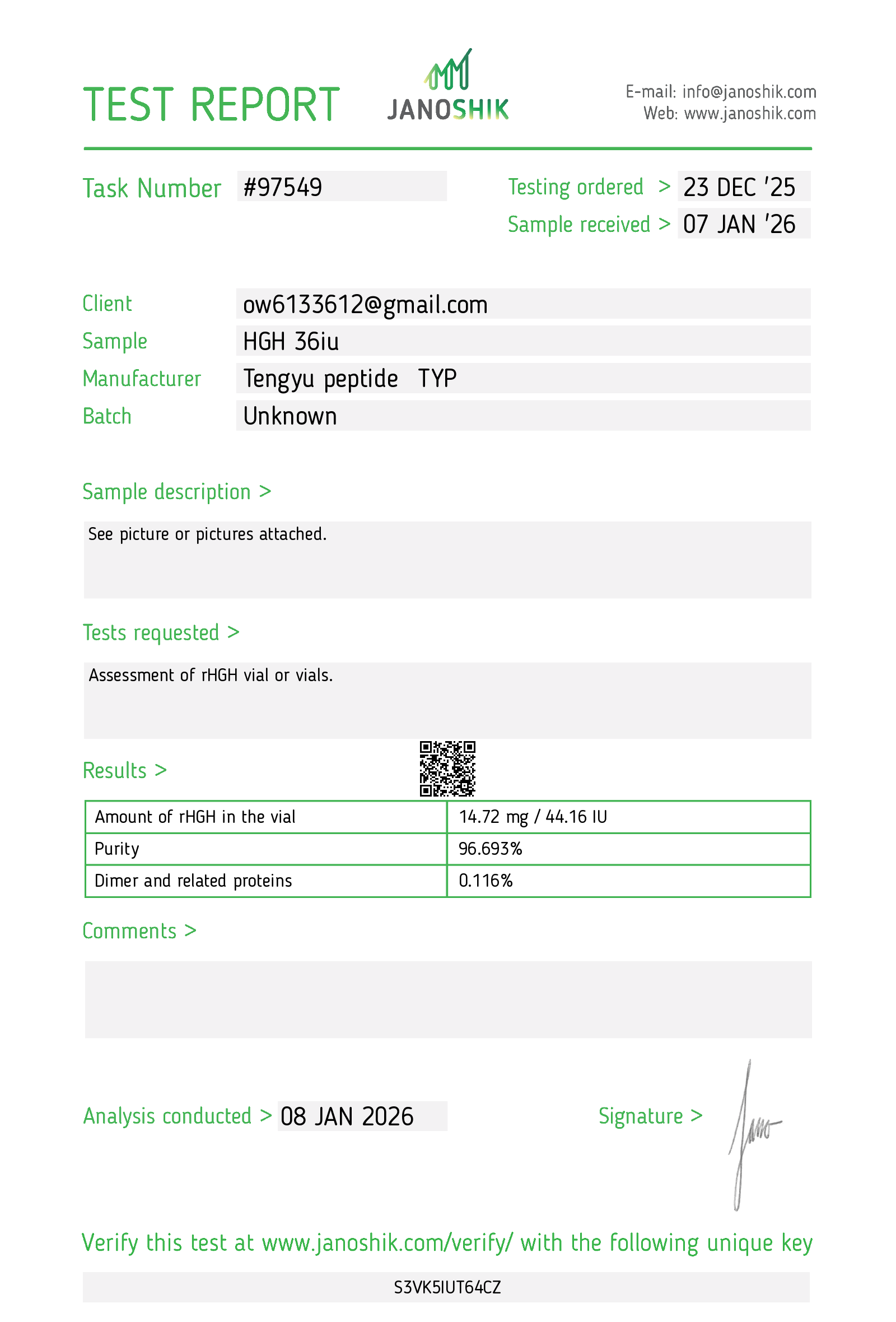 Certificate scan