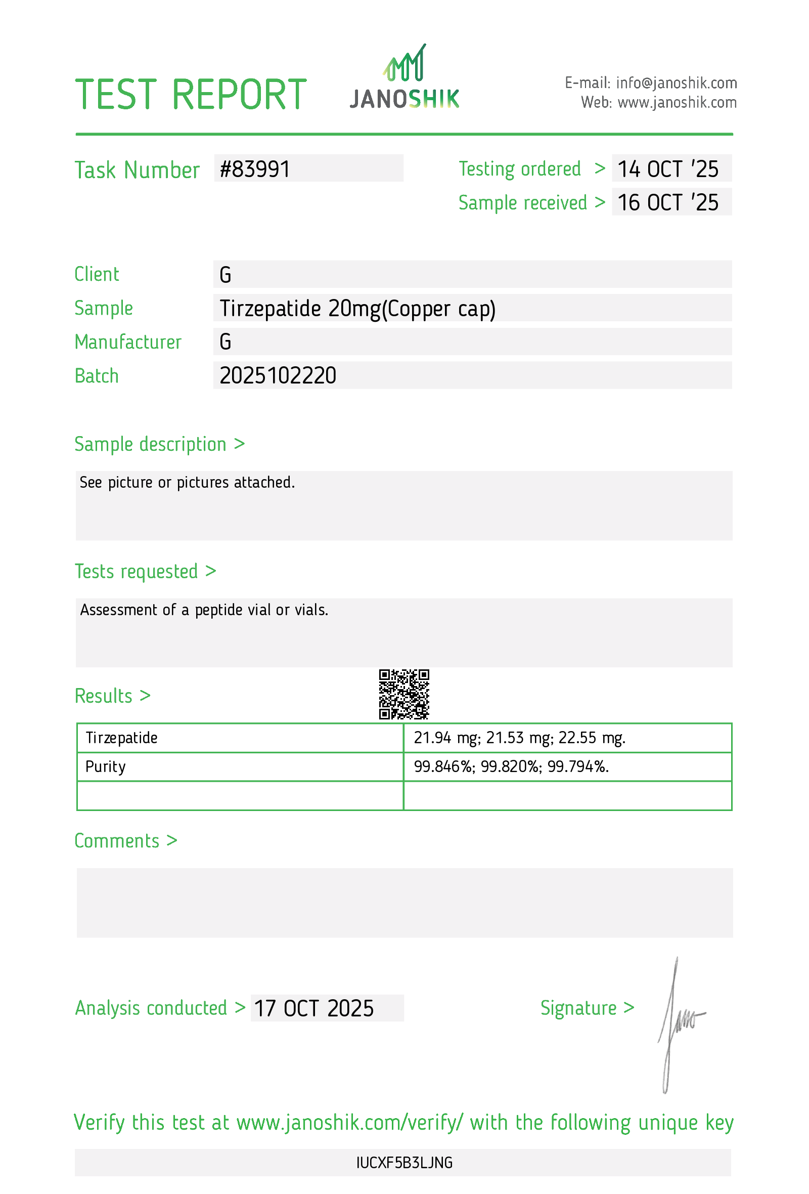 Certificate scan