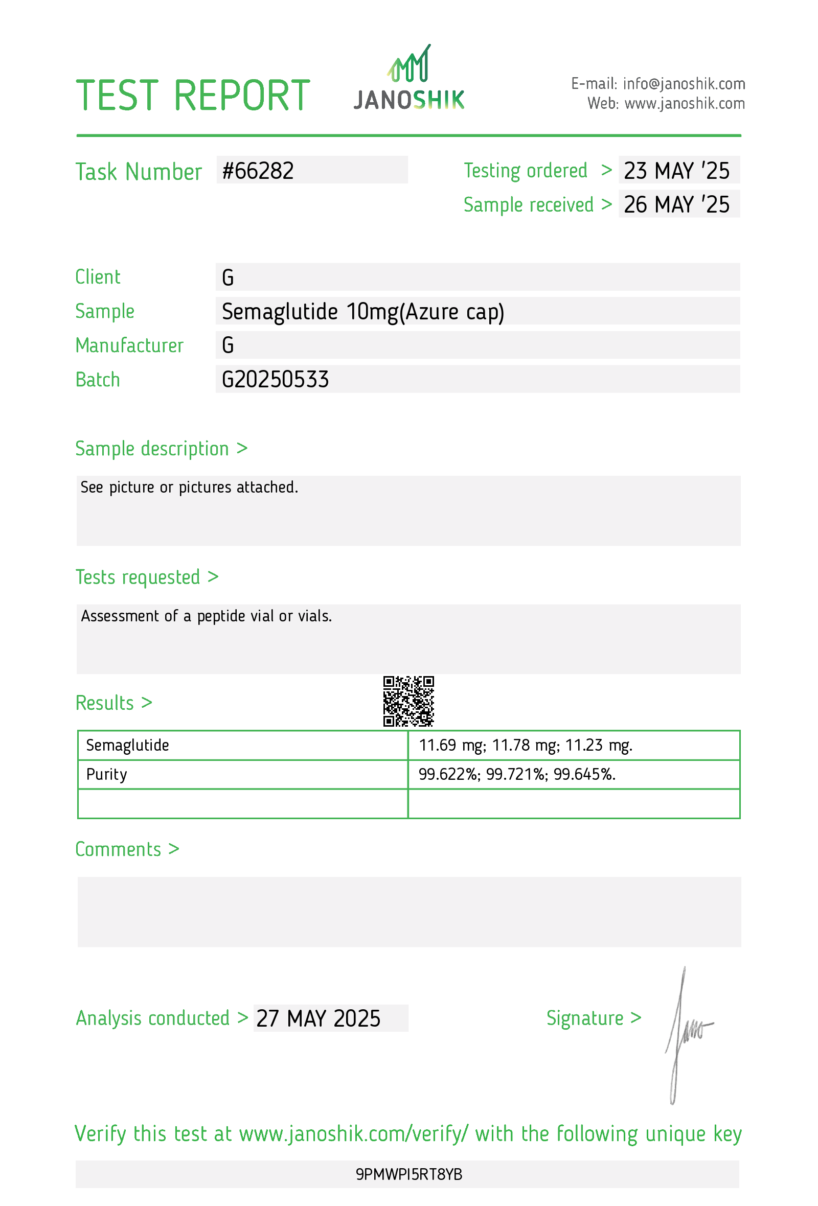 Certificate scan