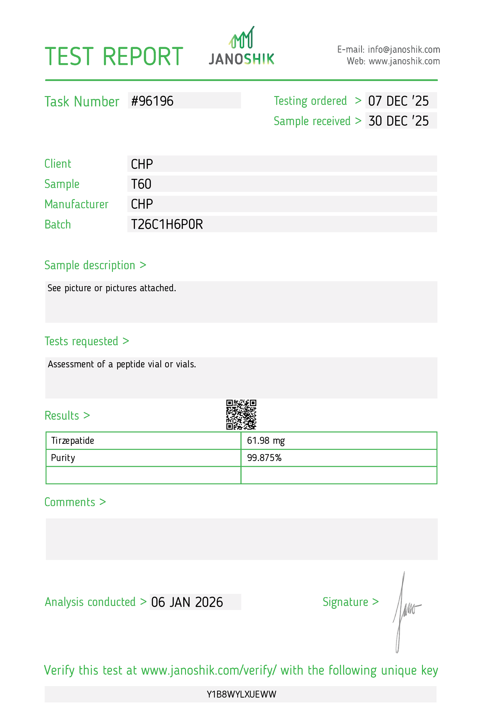 Certificate scan