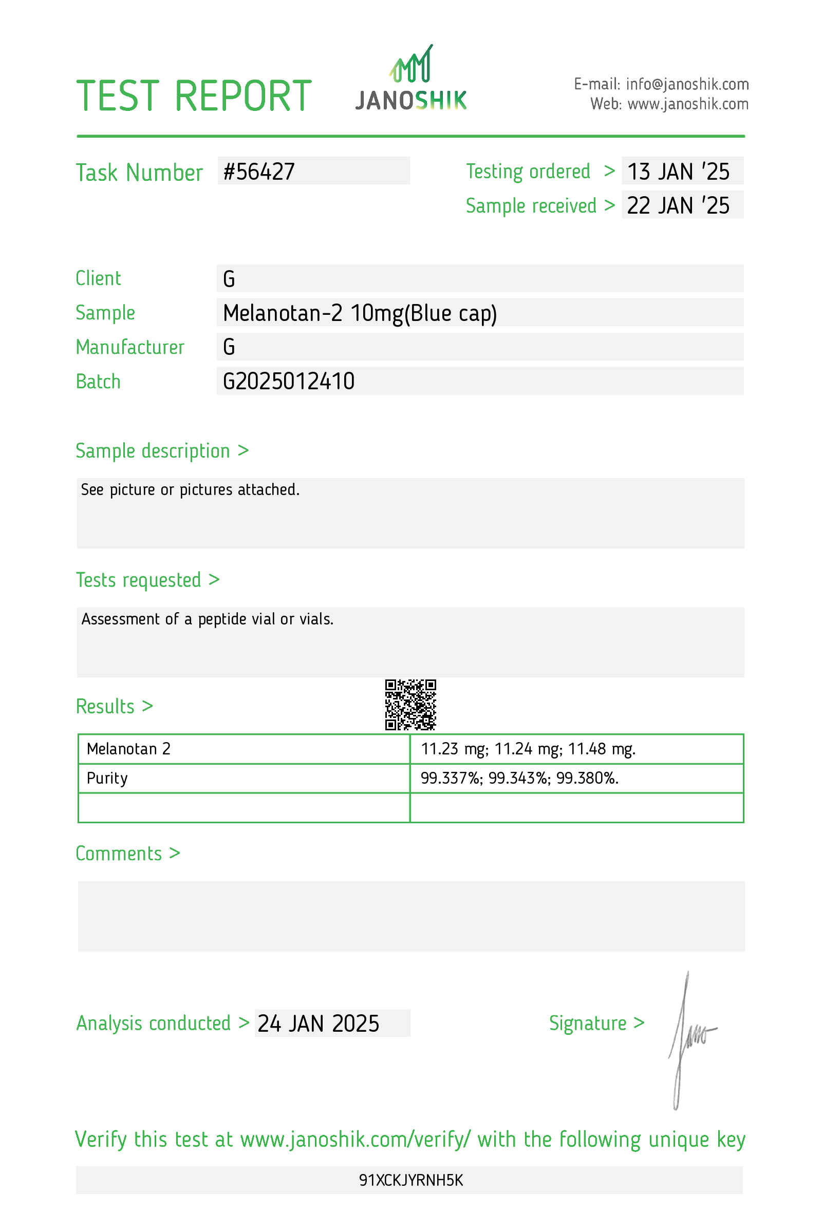 Certificate scan