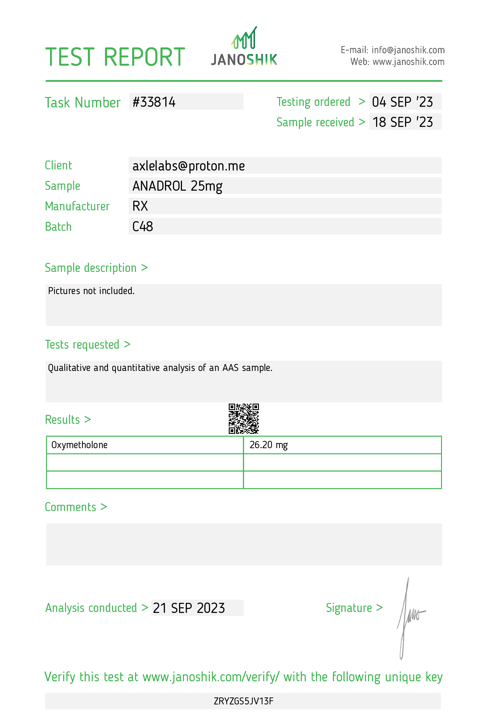 Certificate scan