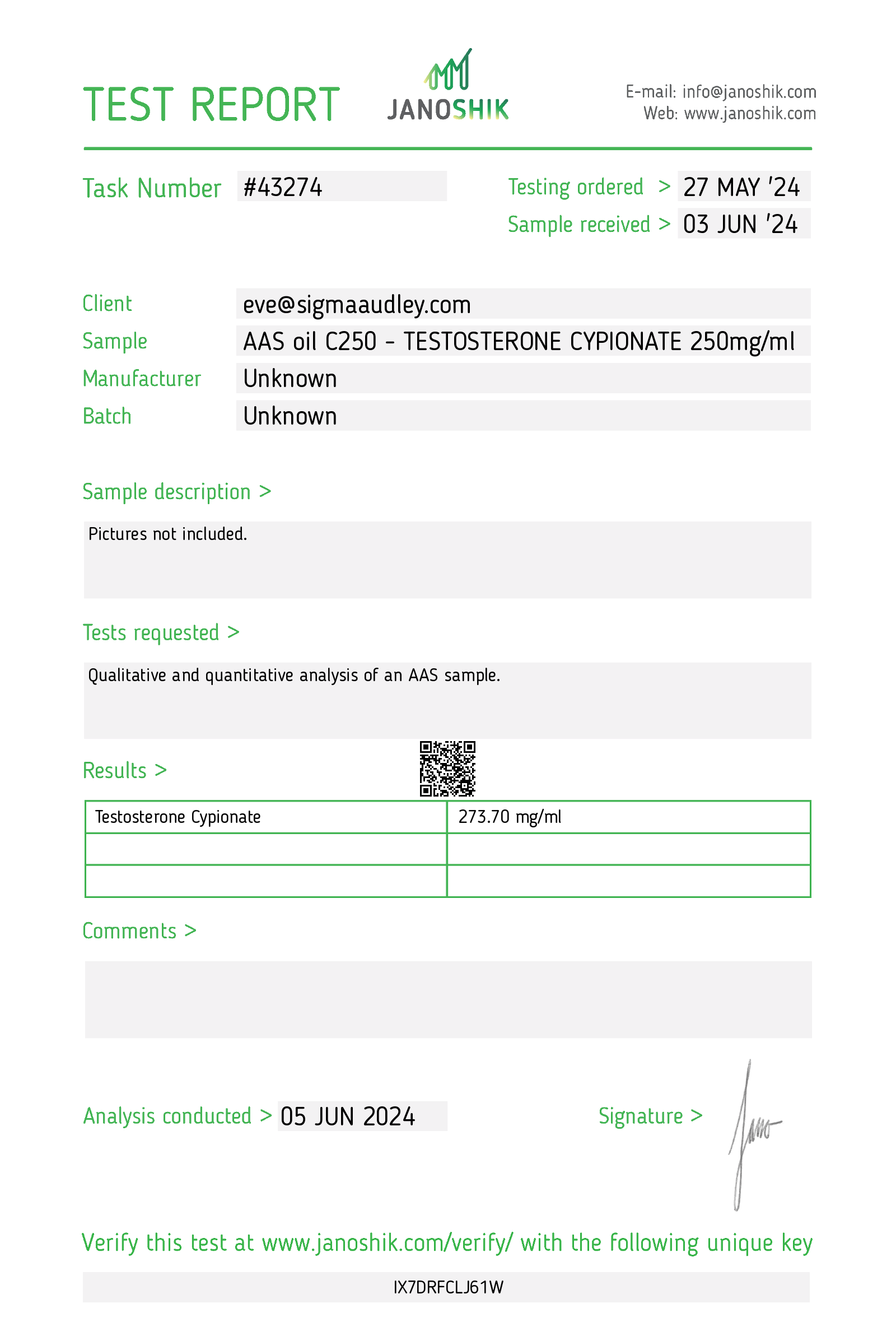 Certificate scan