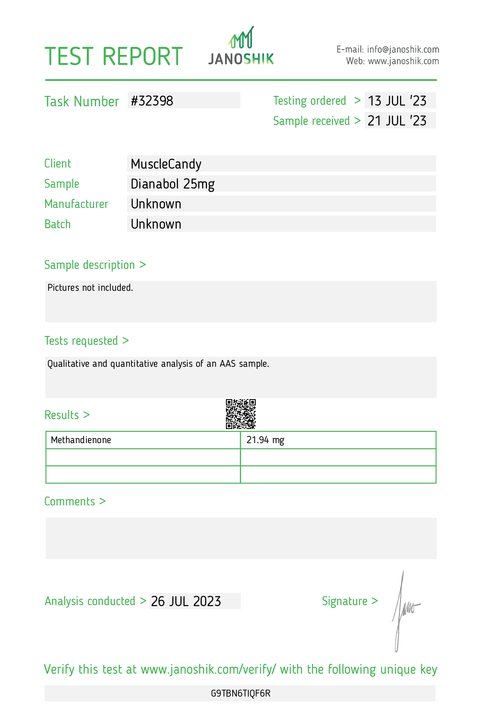 Certificate scan