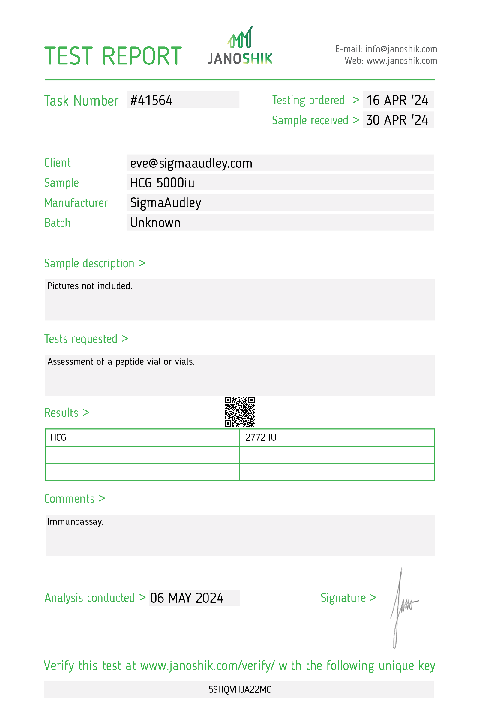 Certificate scan