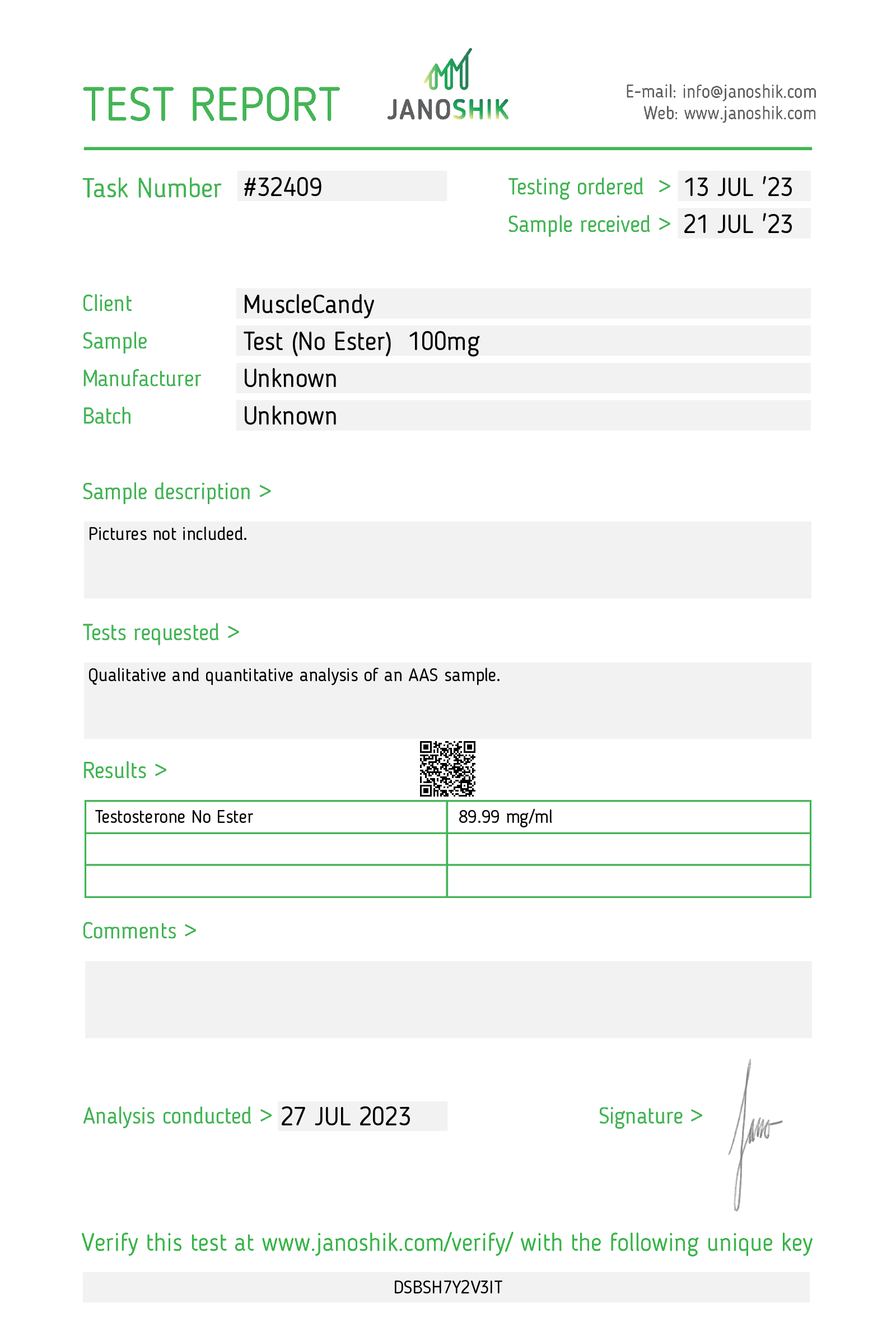 Certificate scan