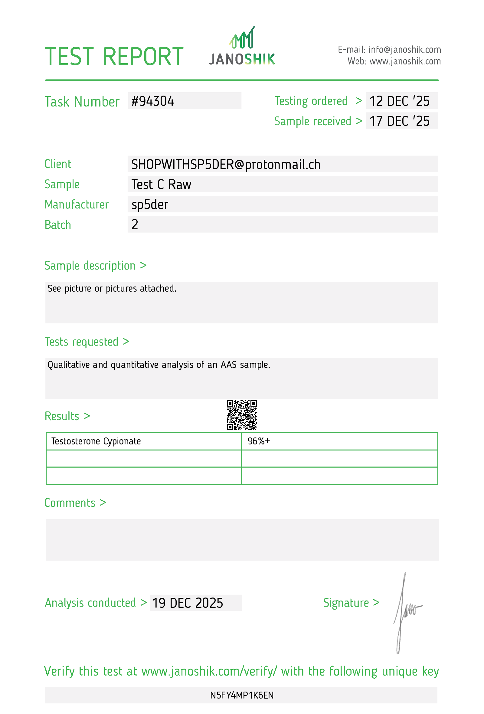 Certificate scan
