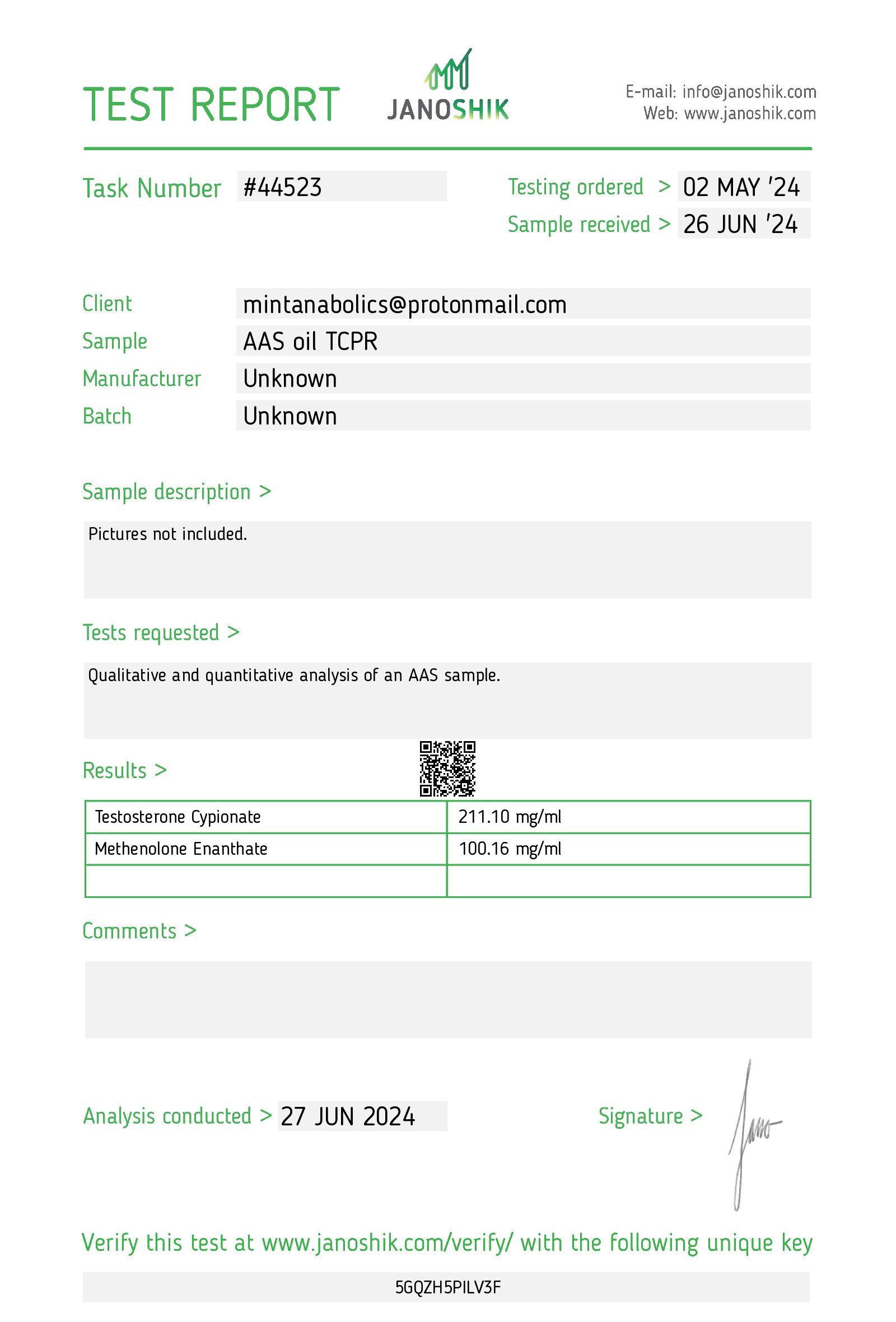 Certificate scan