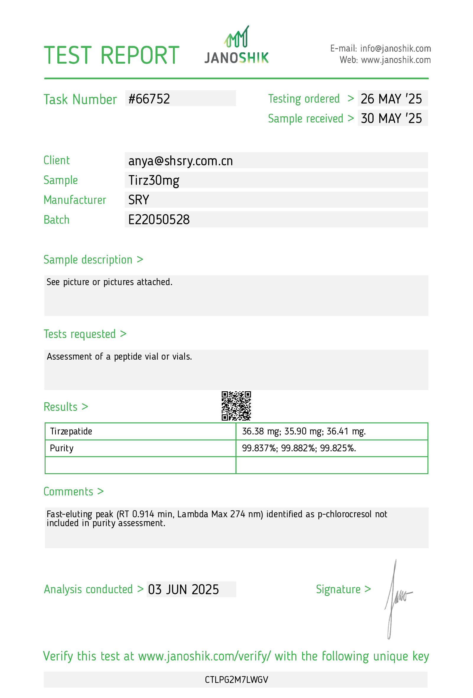 Certificate scan