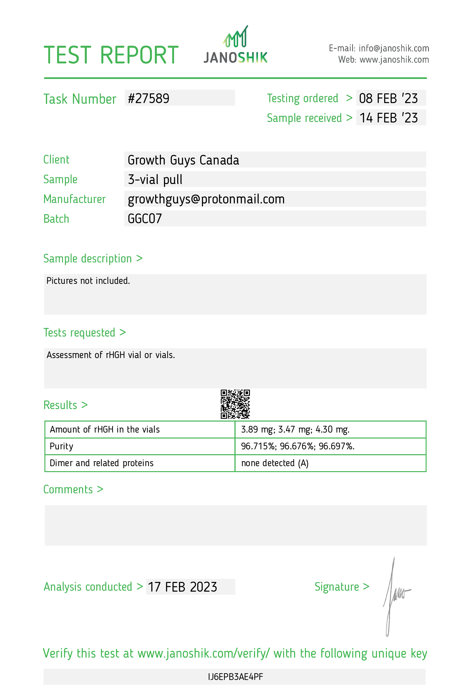 Certificate scan