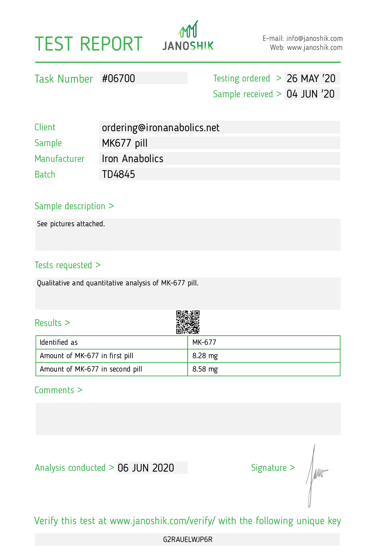 Certificate scan