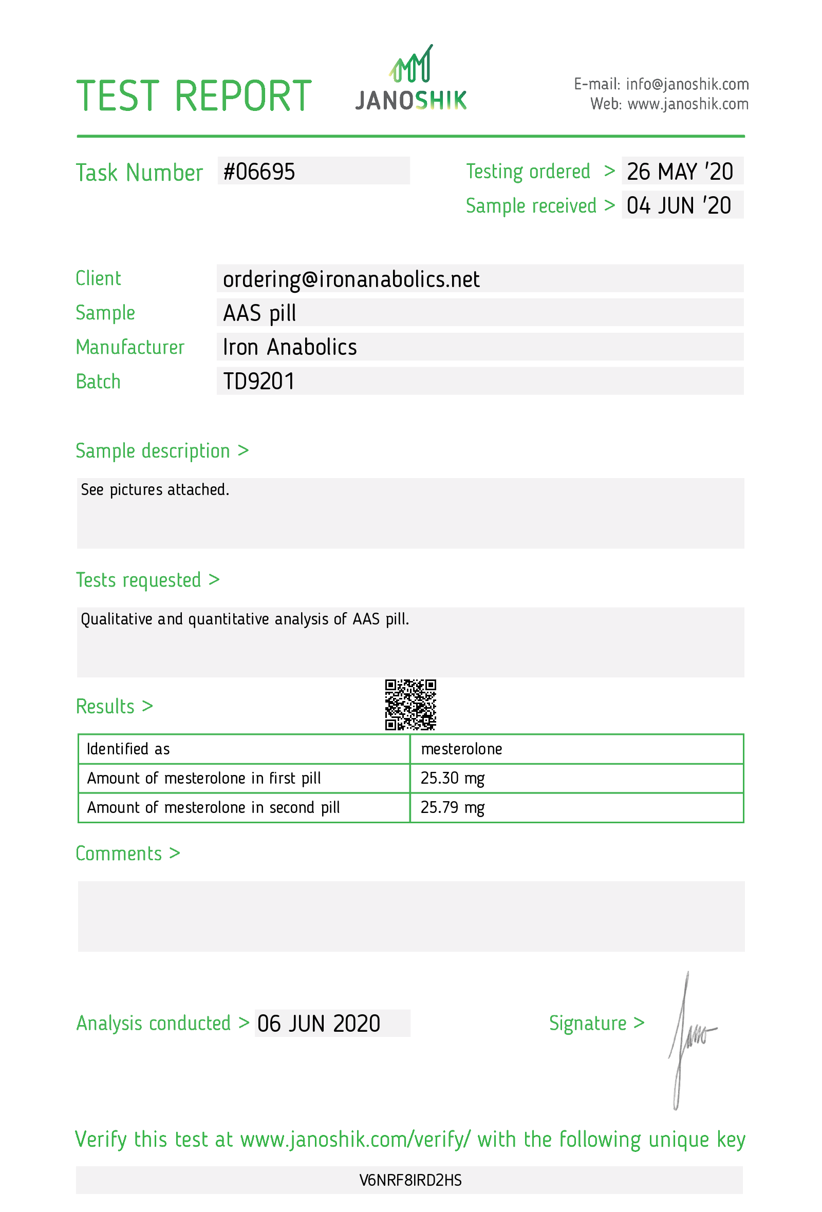 Certificate scan