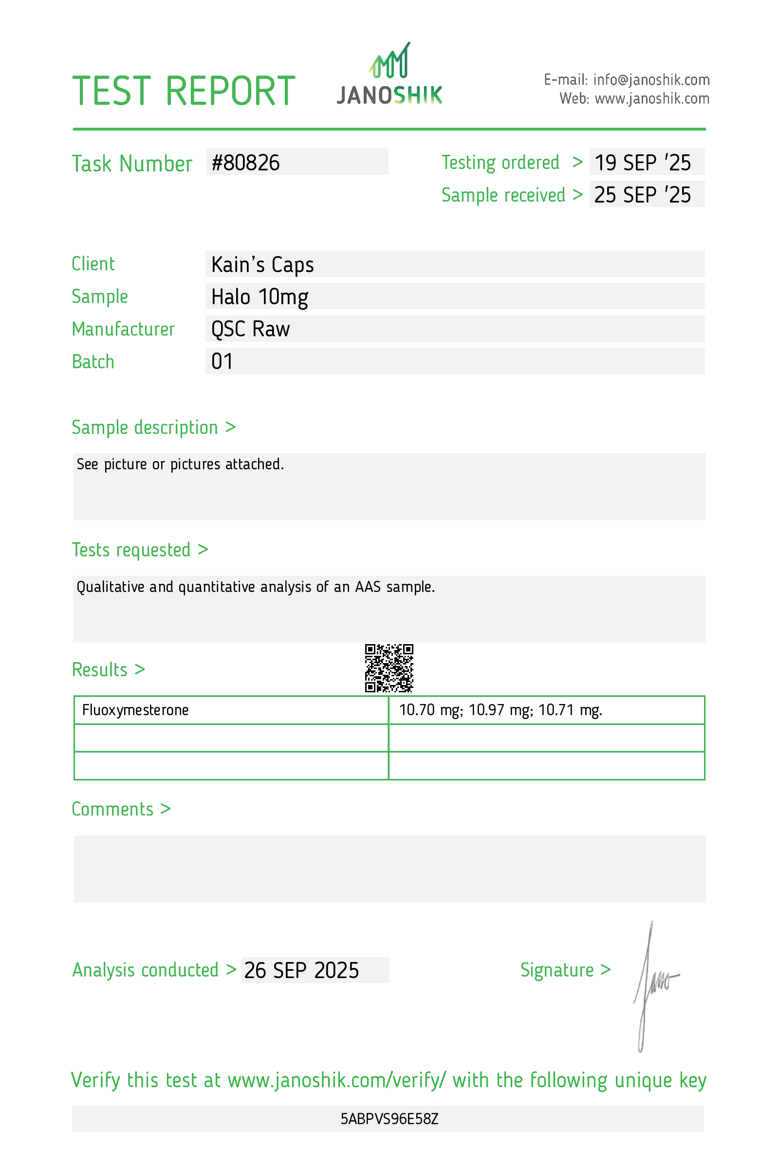 Certificate scan