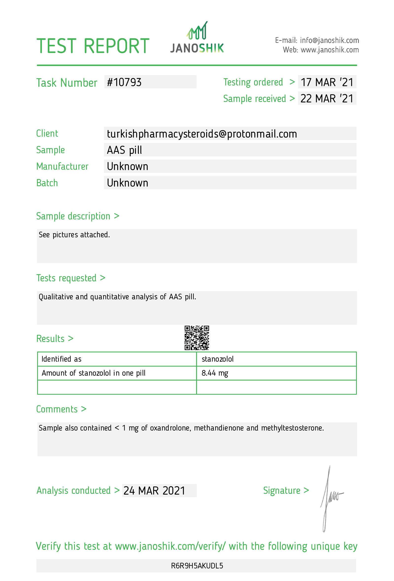 Certificate scan