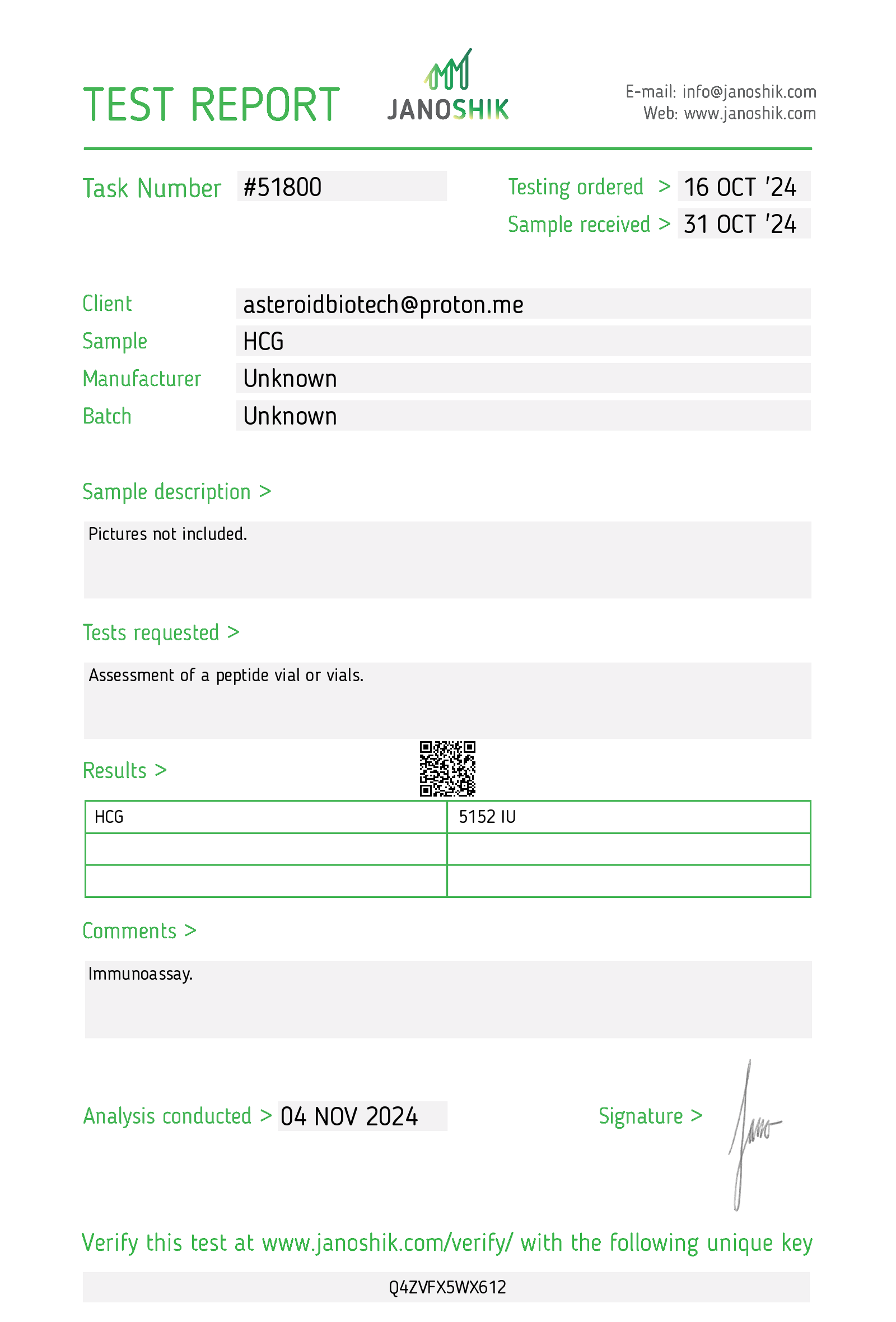 Certificate scan