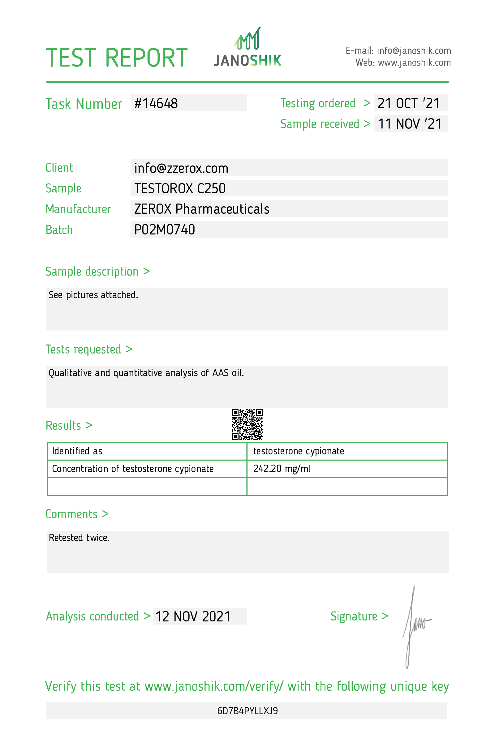 Certificate scan