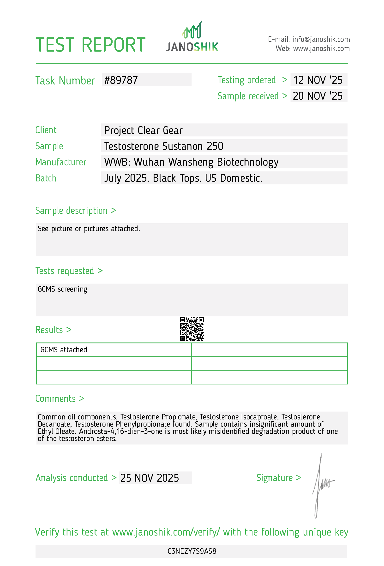 Certificate scan
