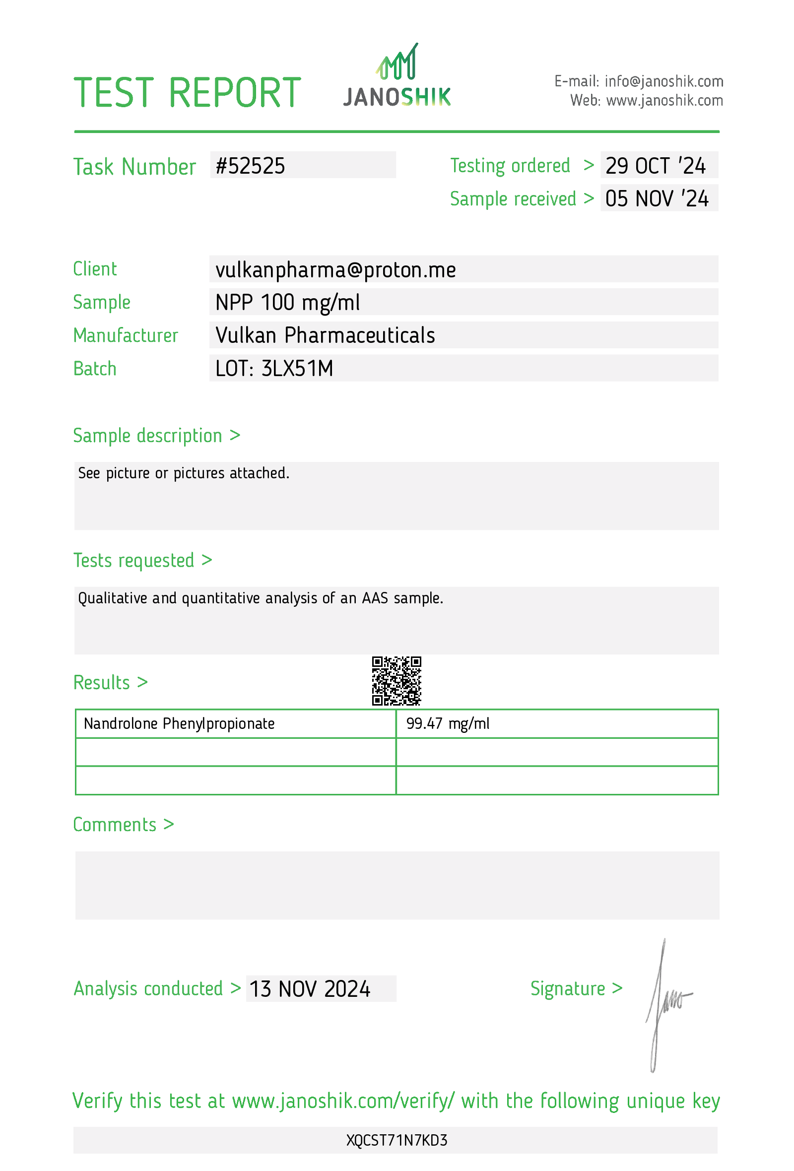 Certificate scan