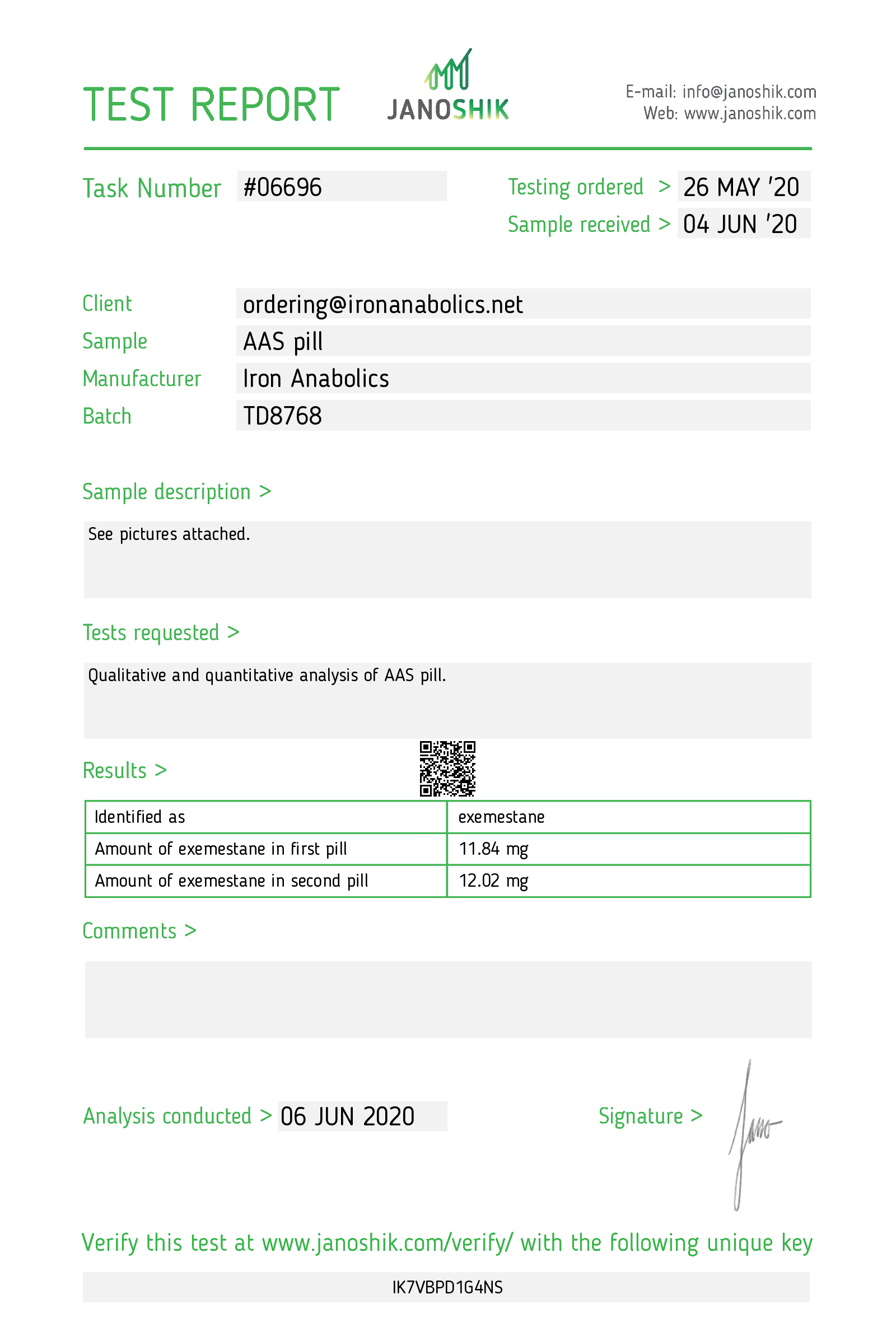 Certificate scan