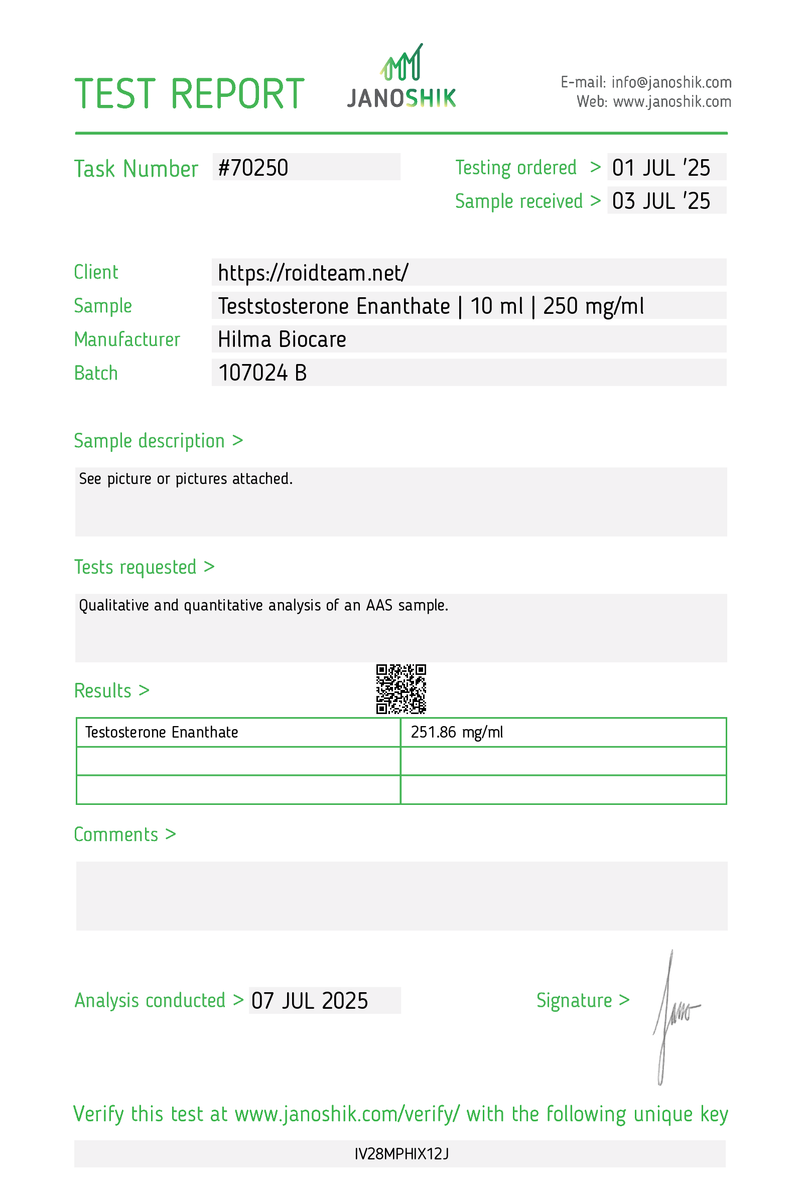Certificate scan