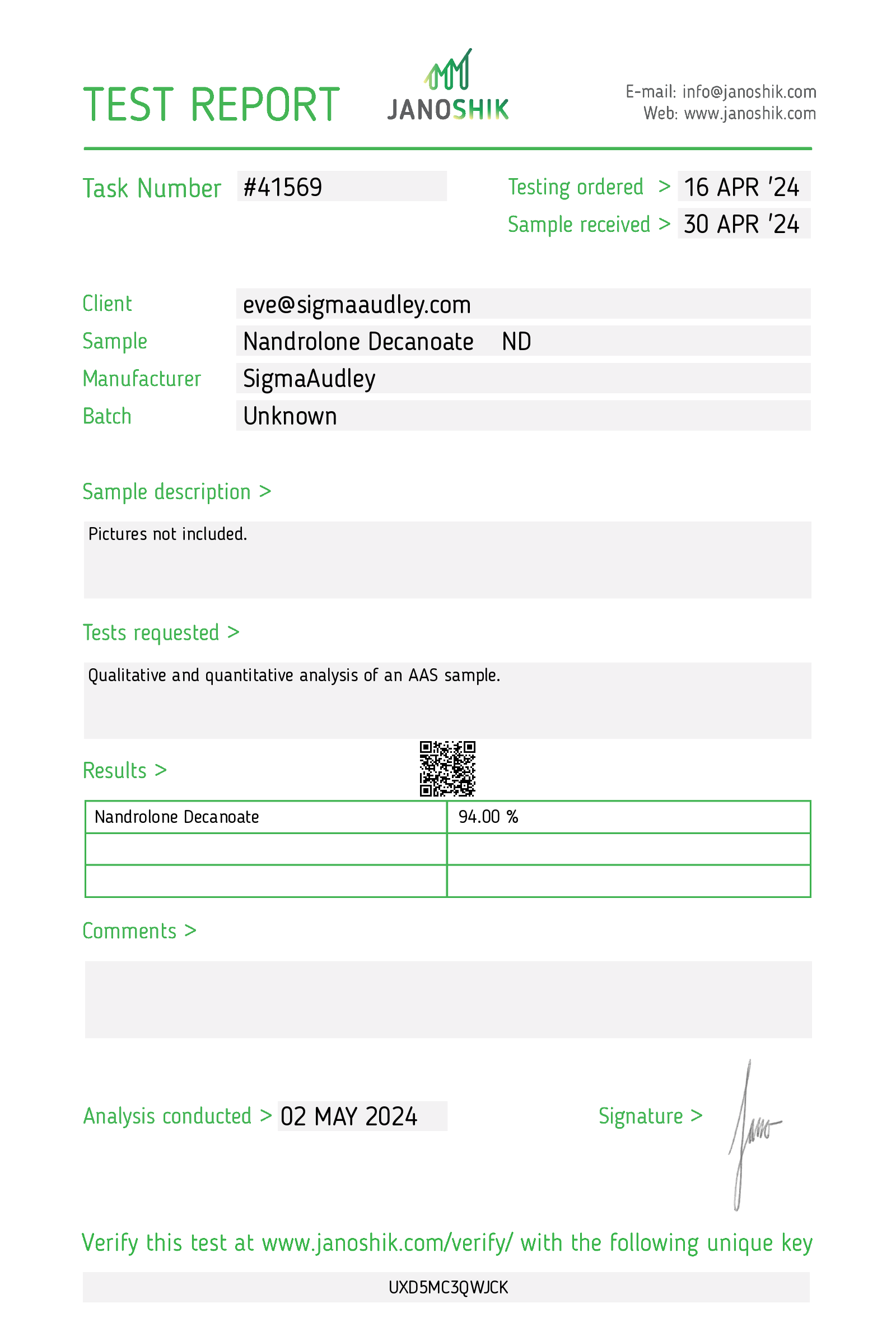 Certificate scan