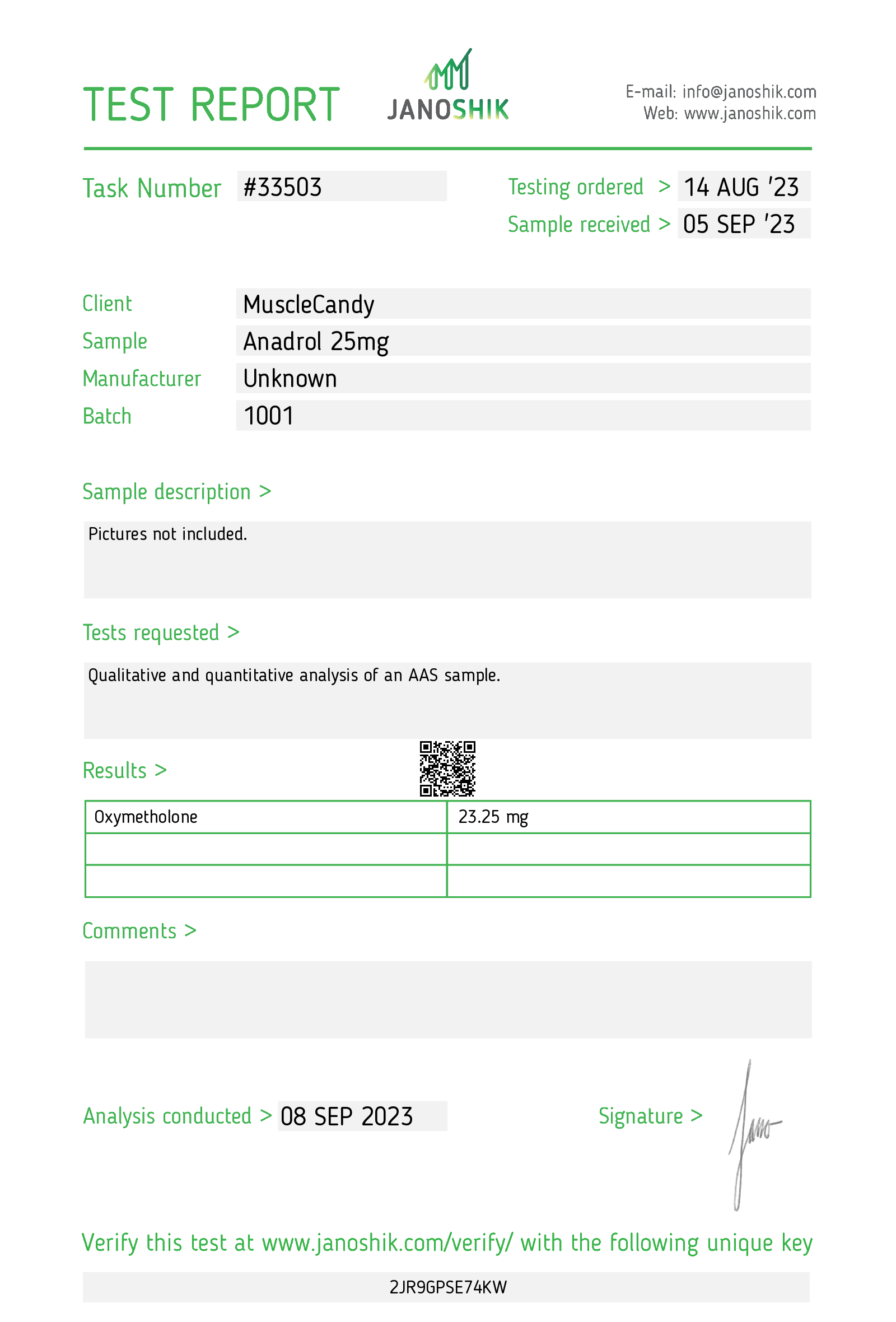 Certificate scan