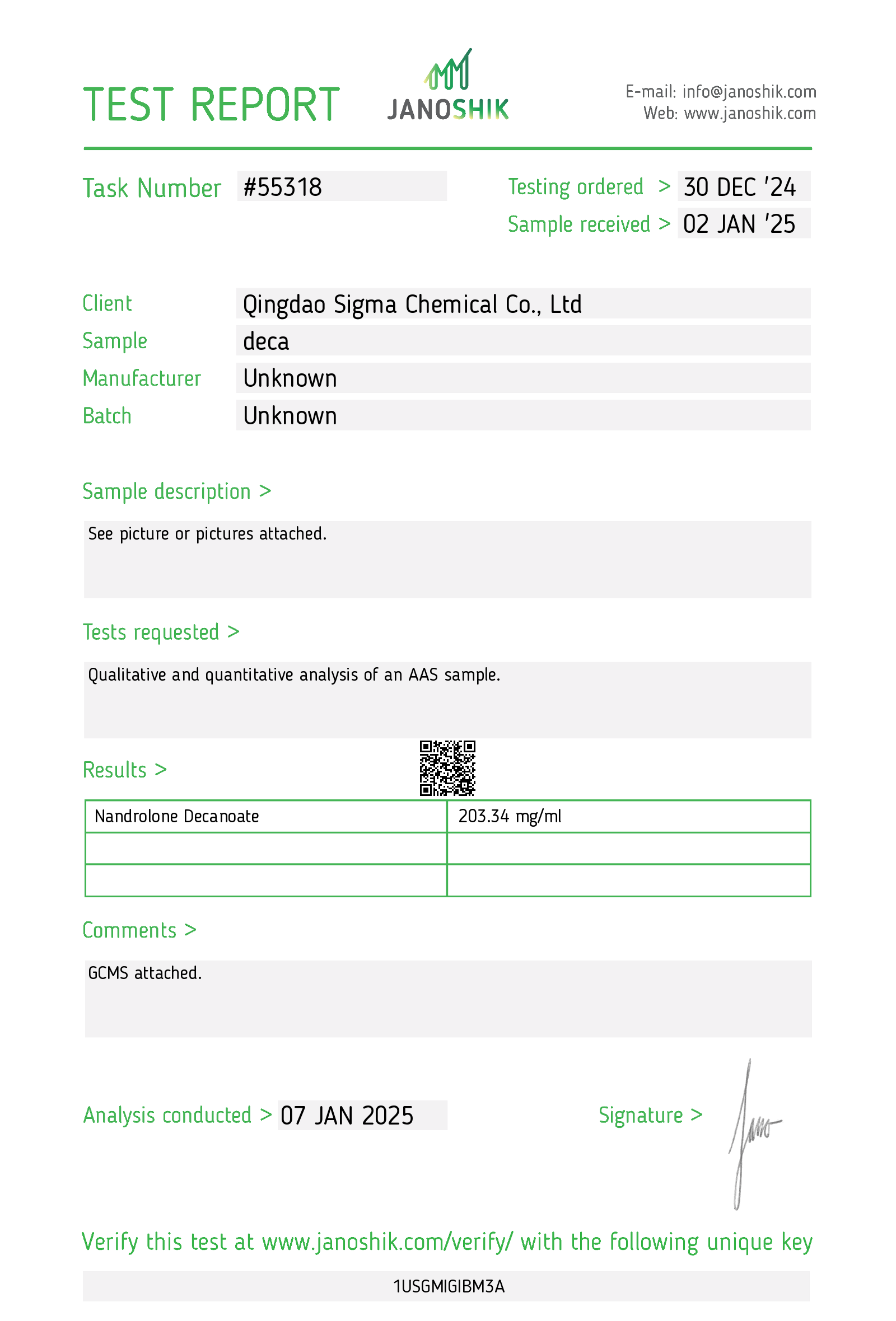 Certificate scan