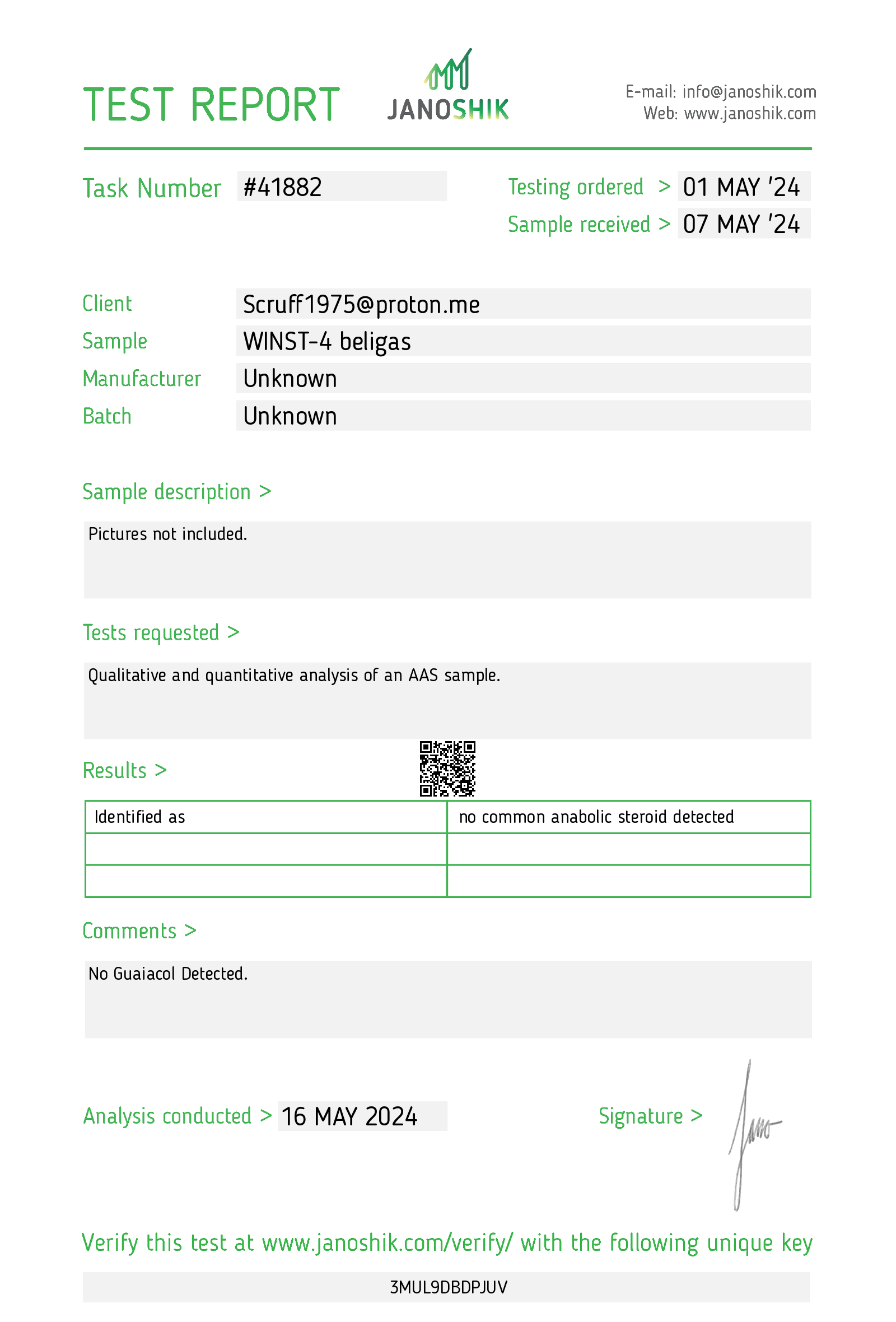 Certificate scan