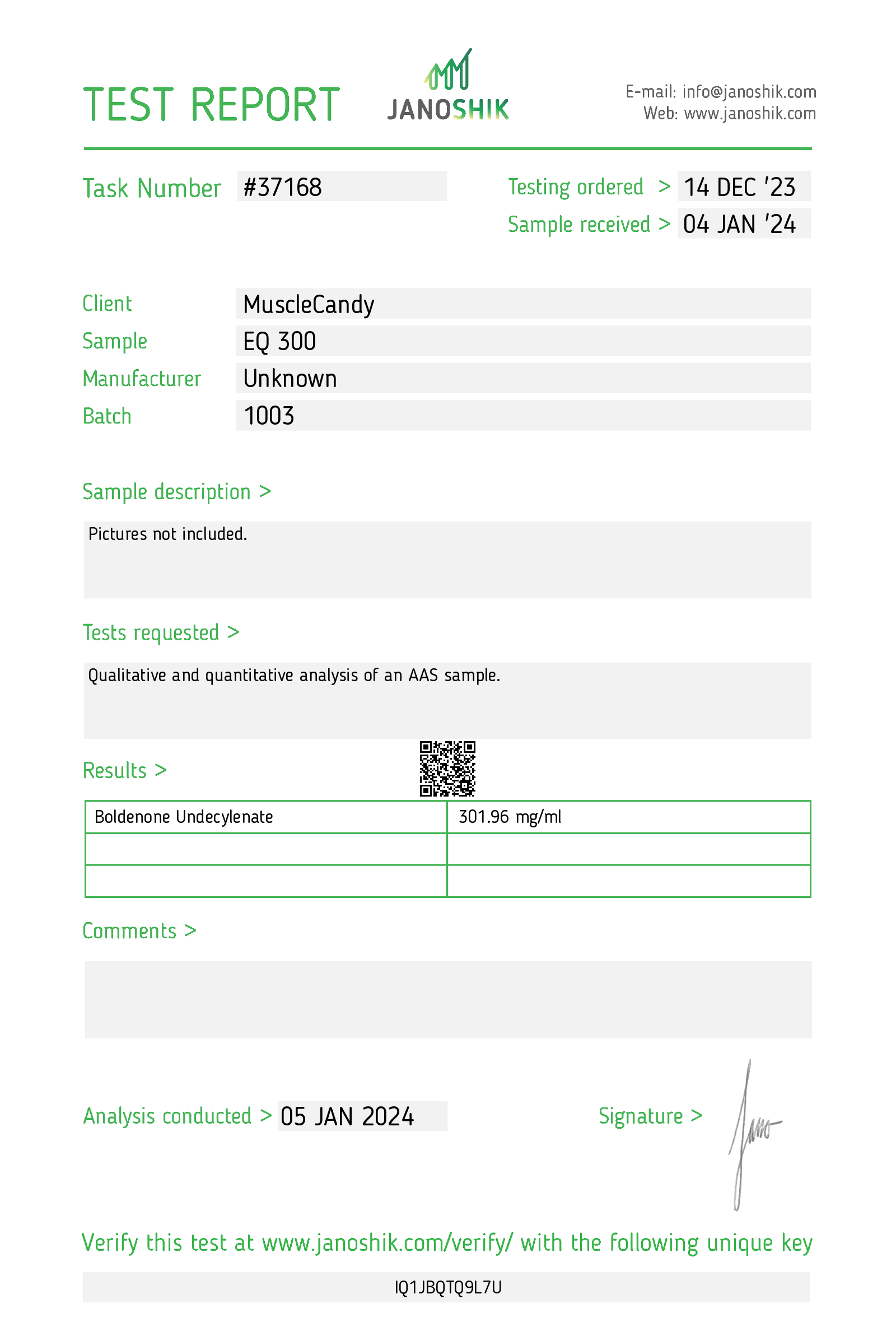 Certificate scan
