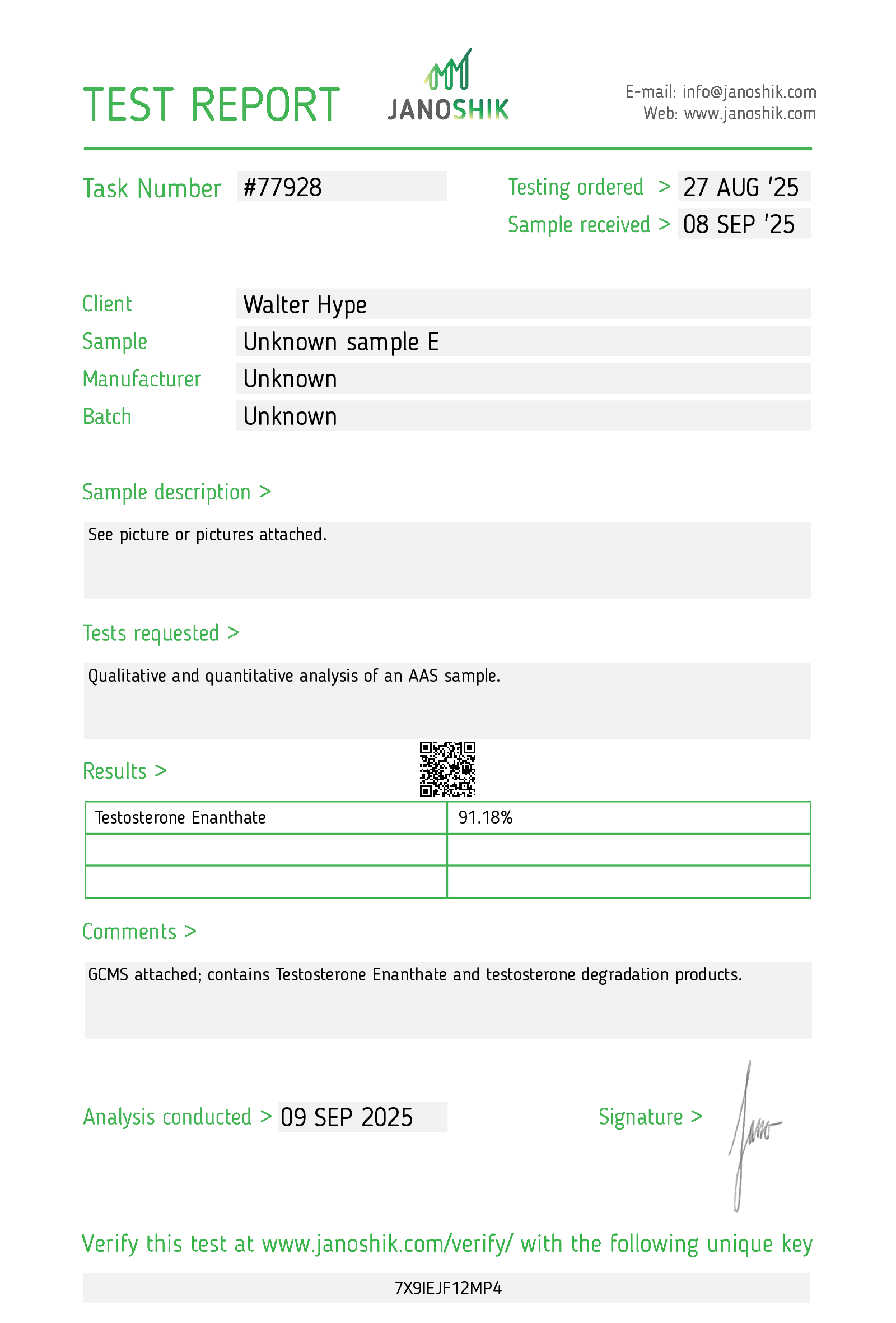 Certificate scan