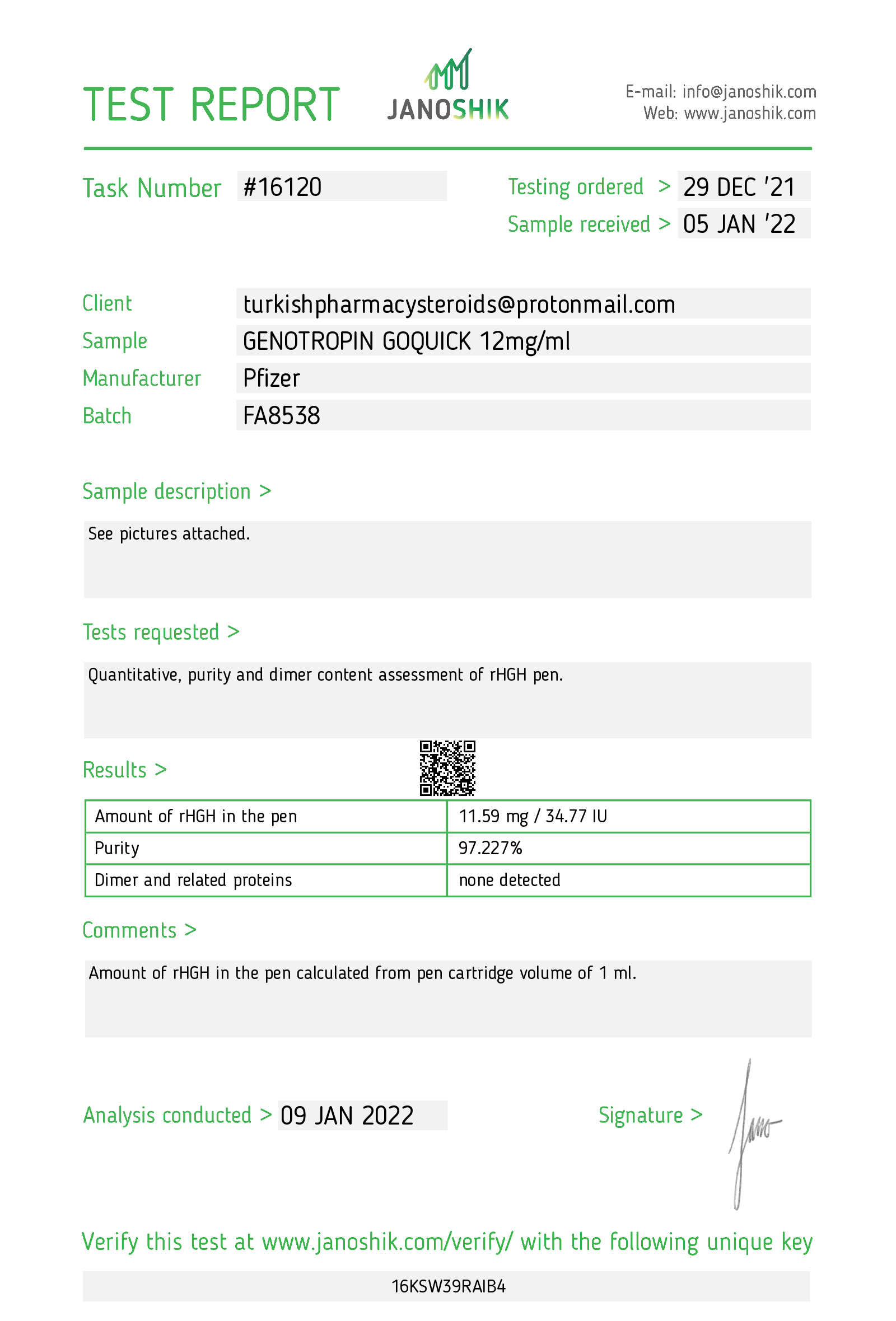 Certificate scan