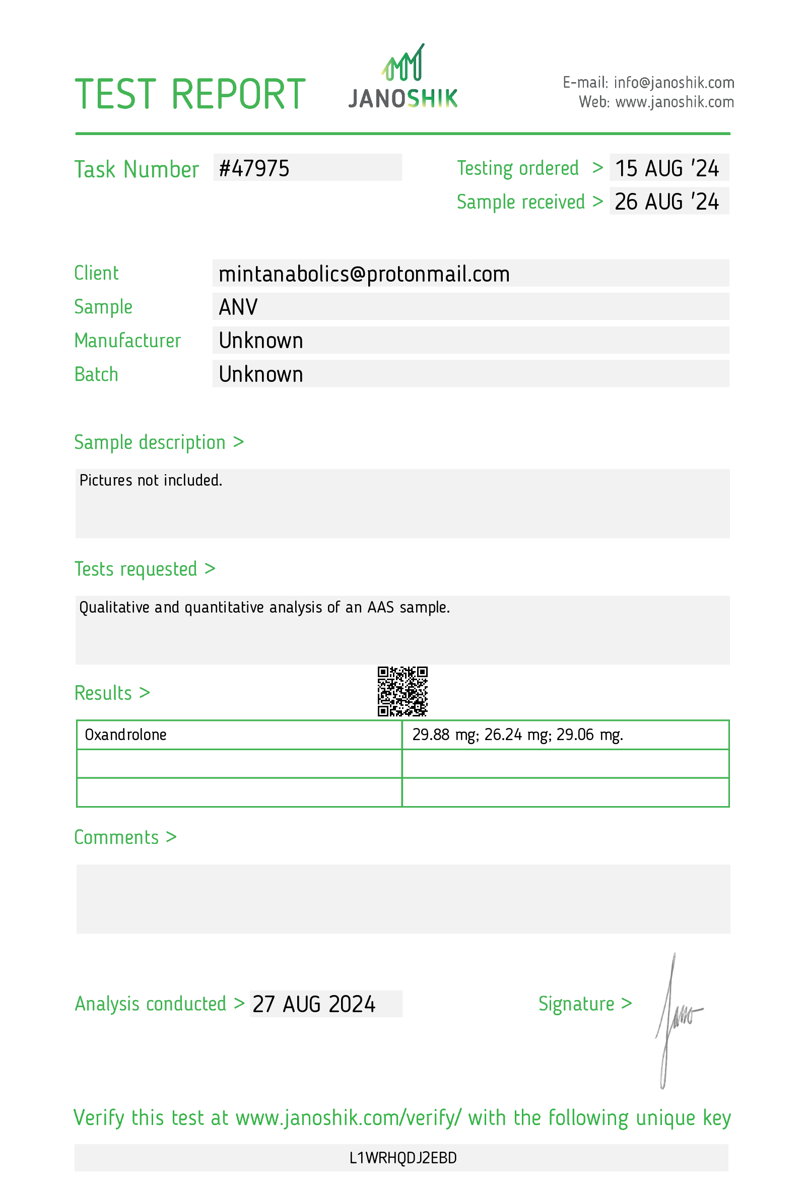 Certificate scan